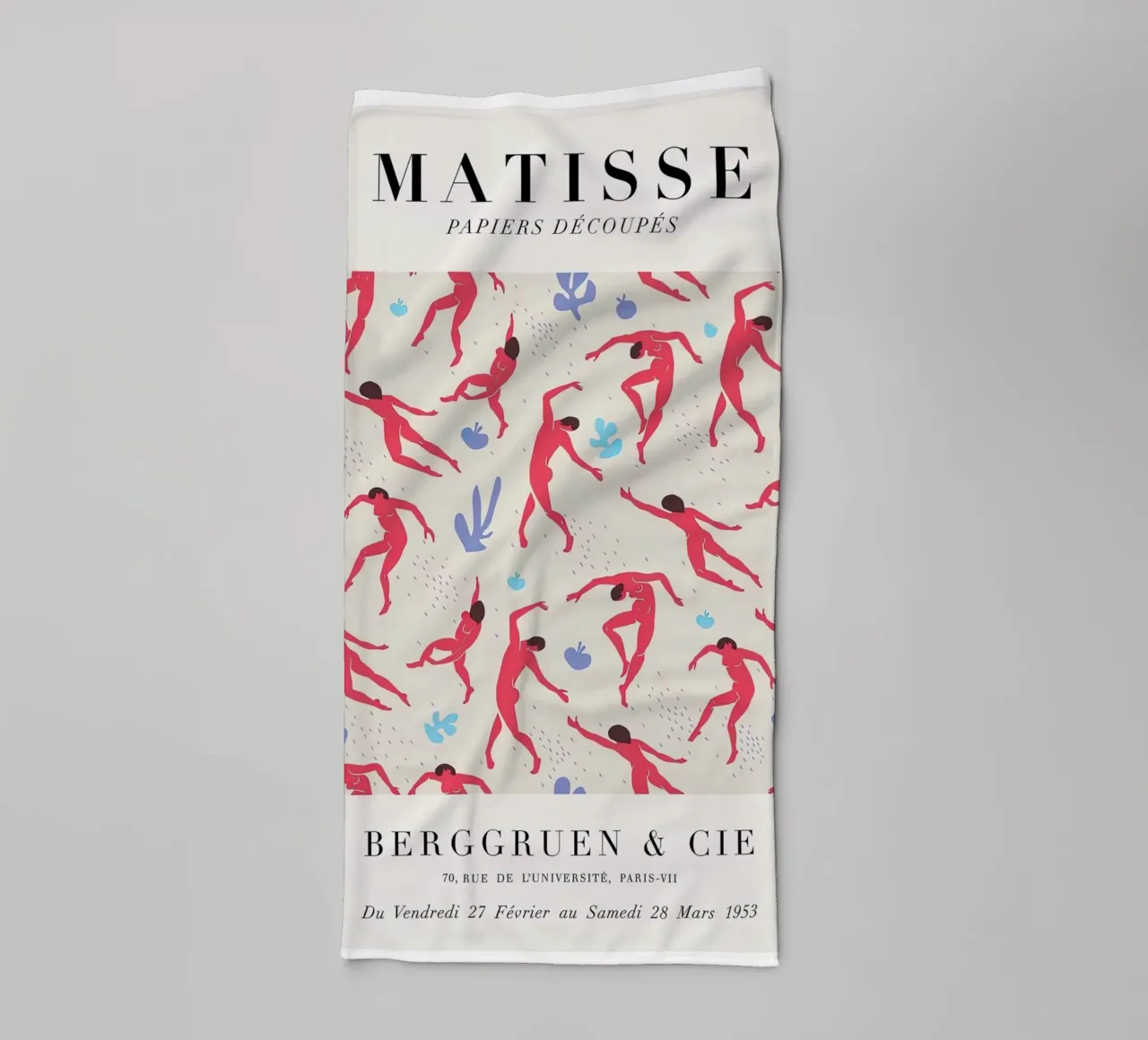 Matisse "Papiers Découpés" Dancing Figures Pattern Print towel by homdeco