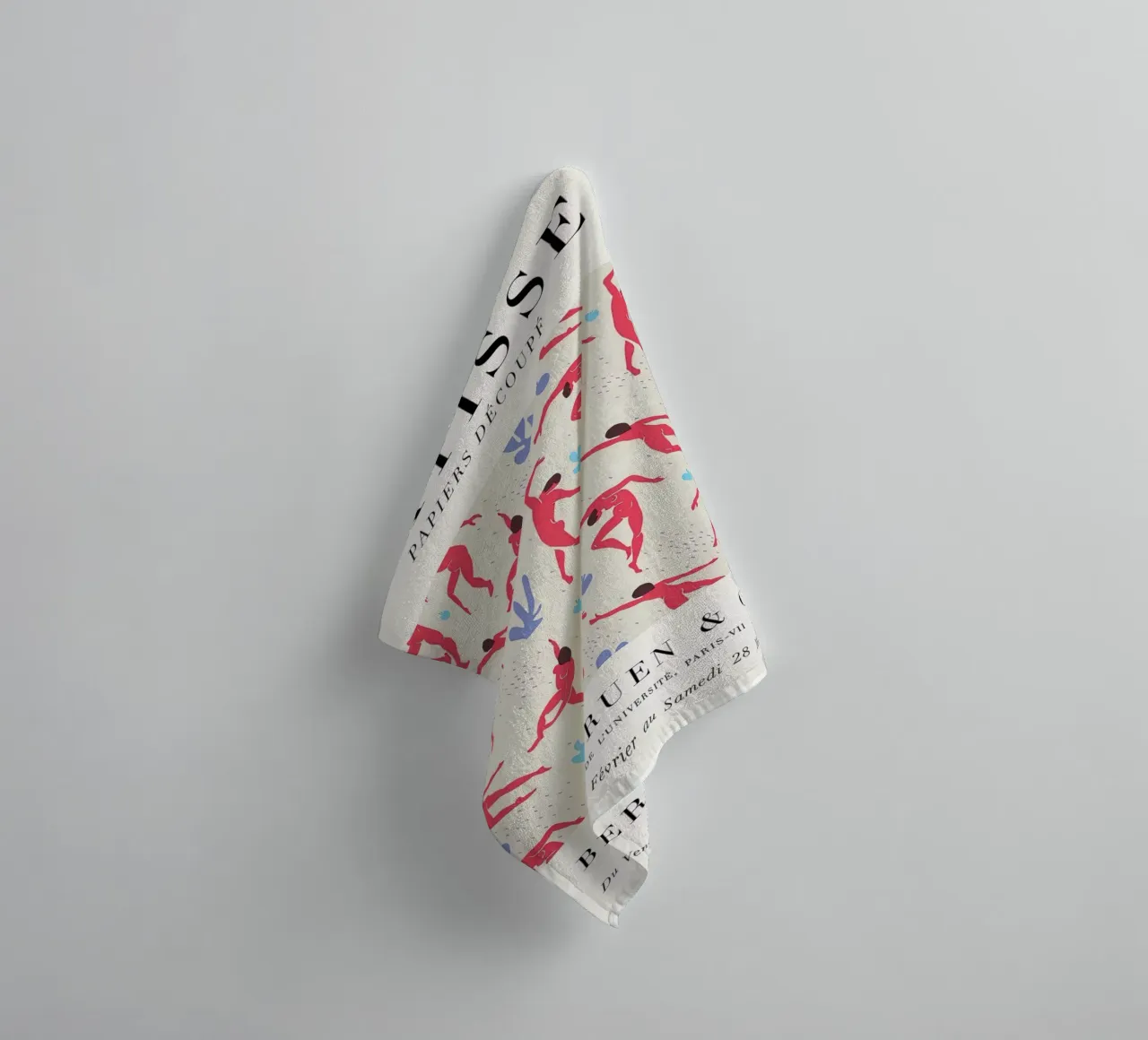 Matisse "Papiers Découpés" Dancing Figures Pattern Print towel by homdeco