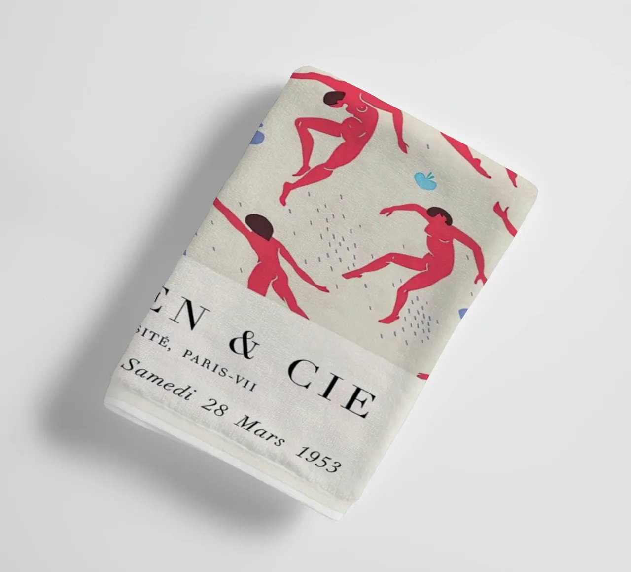 Matisse "Papiers Découpés" Dancing Figures Pattern Print towel by homdeco