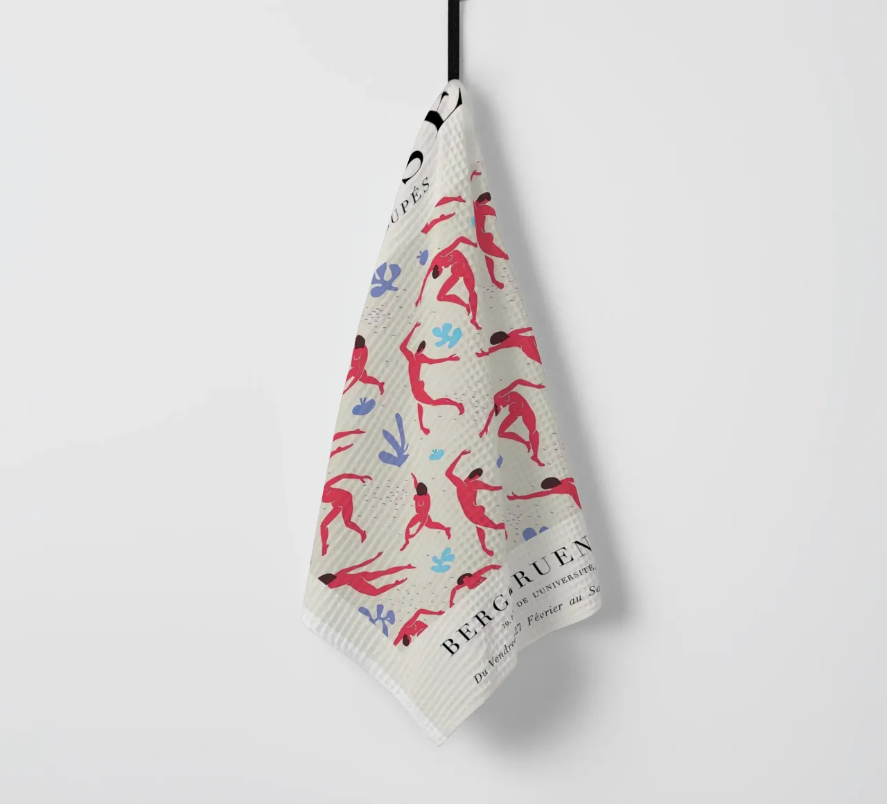 Matisse "Papiers Découpés" Dancing Figures Pattern Print torchon de homdeco