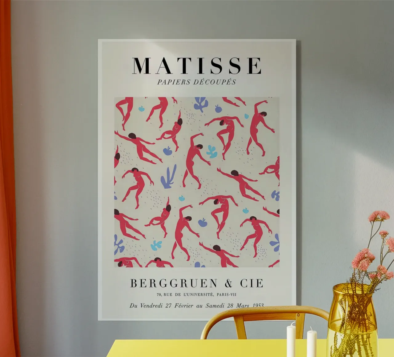 Matisse "Papiers Découpés" Dancing Figures Pattern Print metacrilato de homdeco