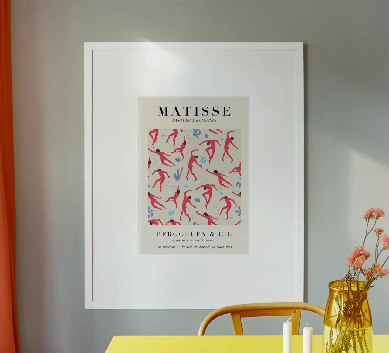 Matisse "Papiers Découpés" Dancing Figures Pattern Print poster de homdeco