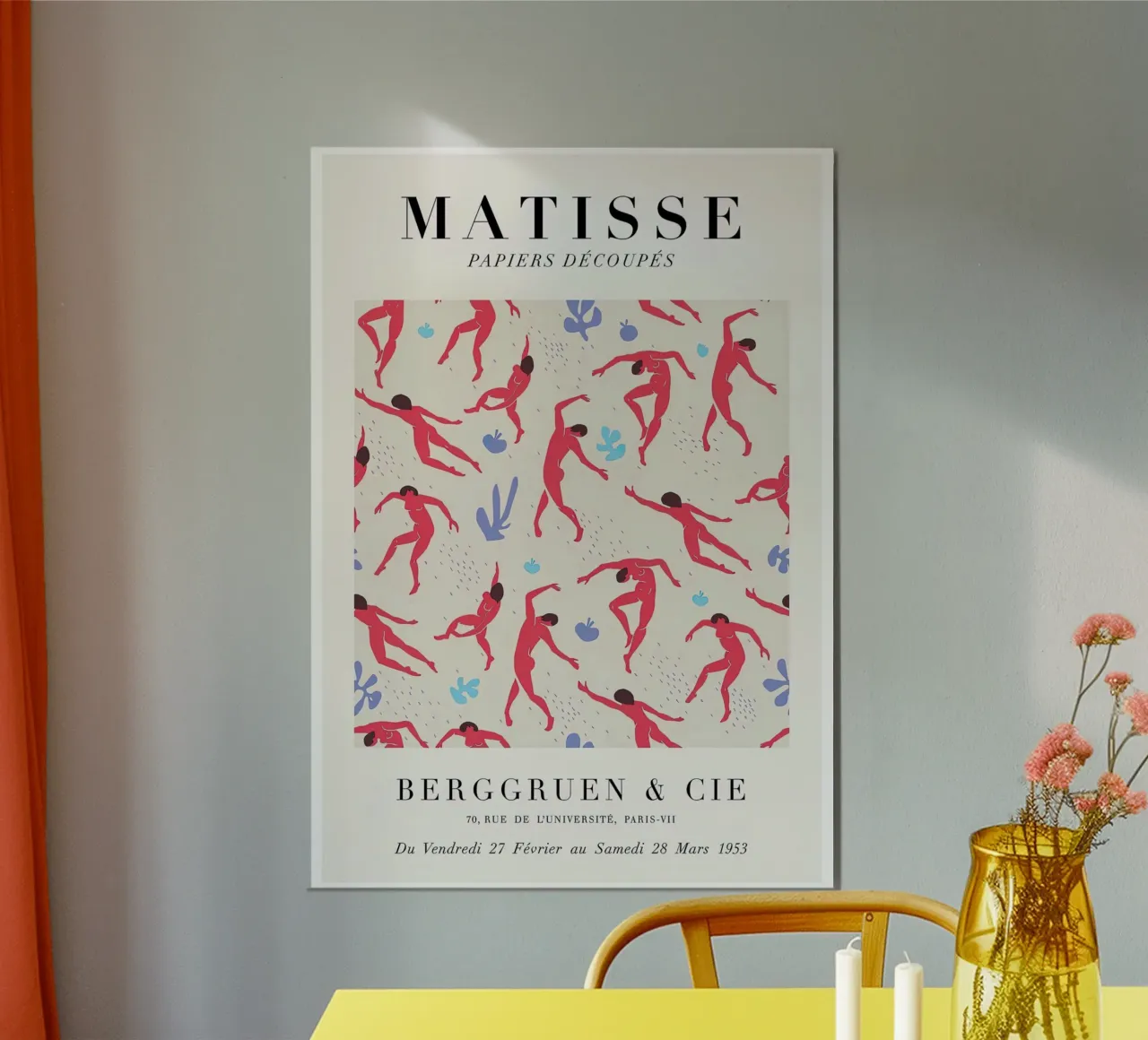 Matisse "Papiers Découpés" Dancing Figures Pattern Print poster de homdeco