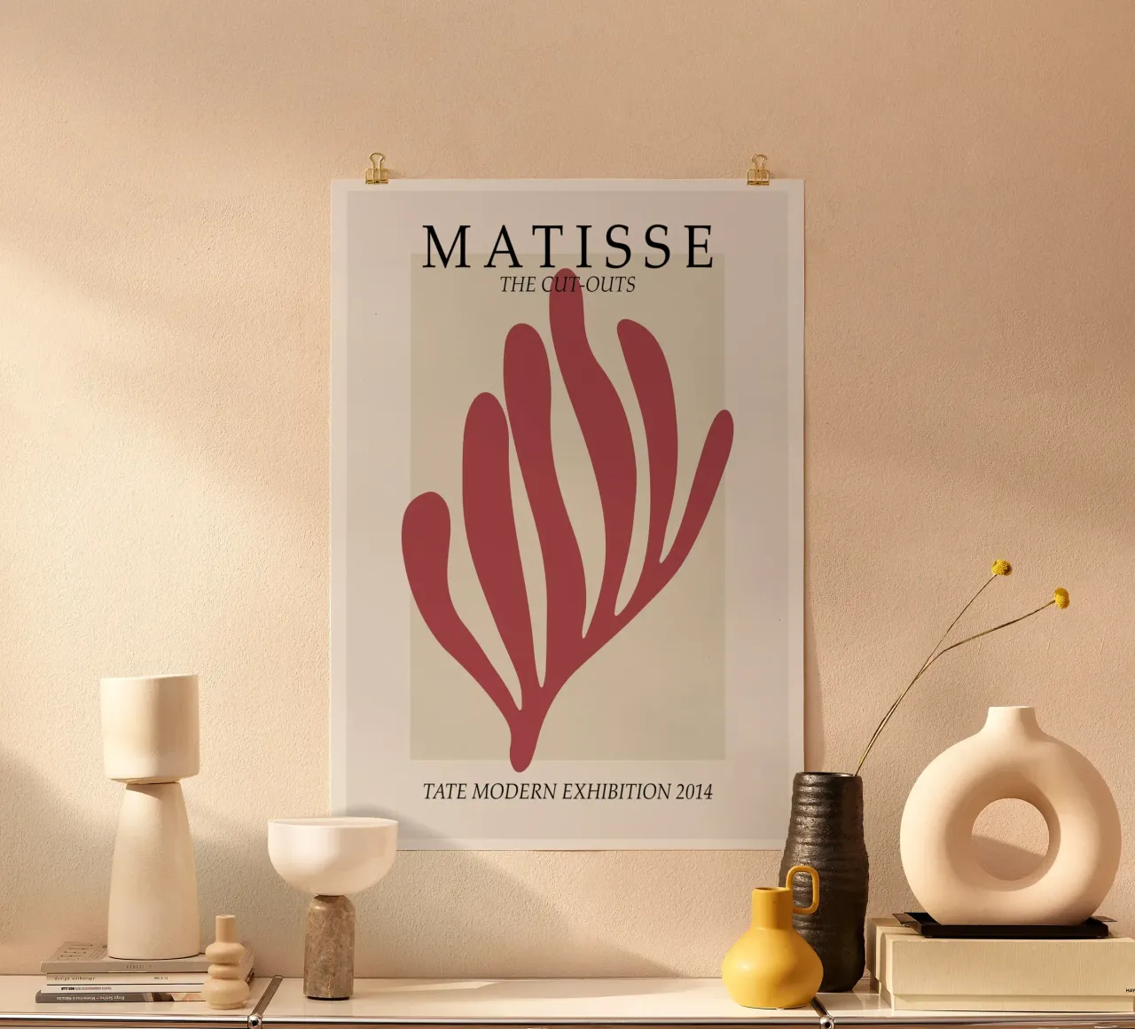 Matisse "Los recortables" Exposición Tate Modern 2014 poster con marco de aluminio de homdeco