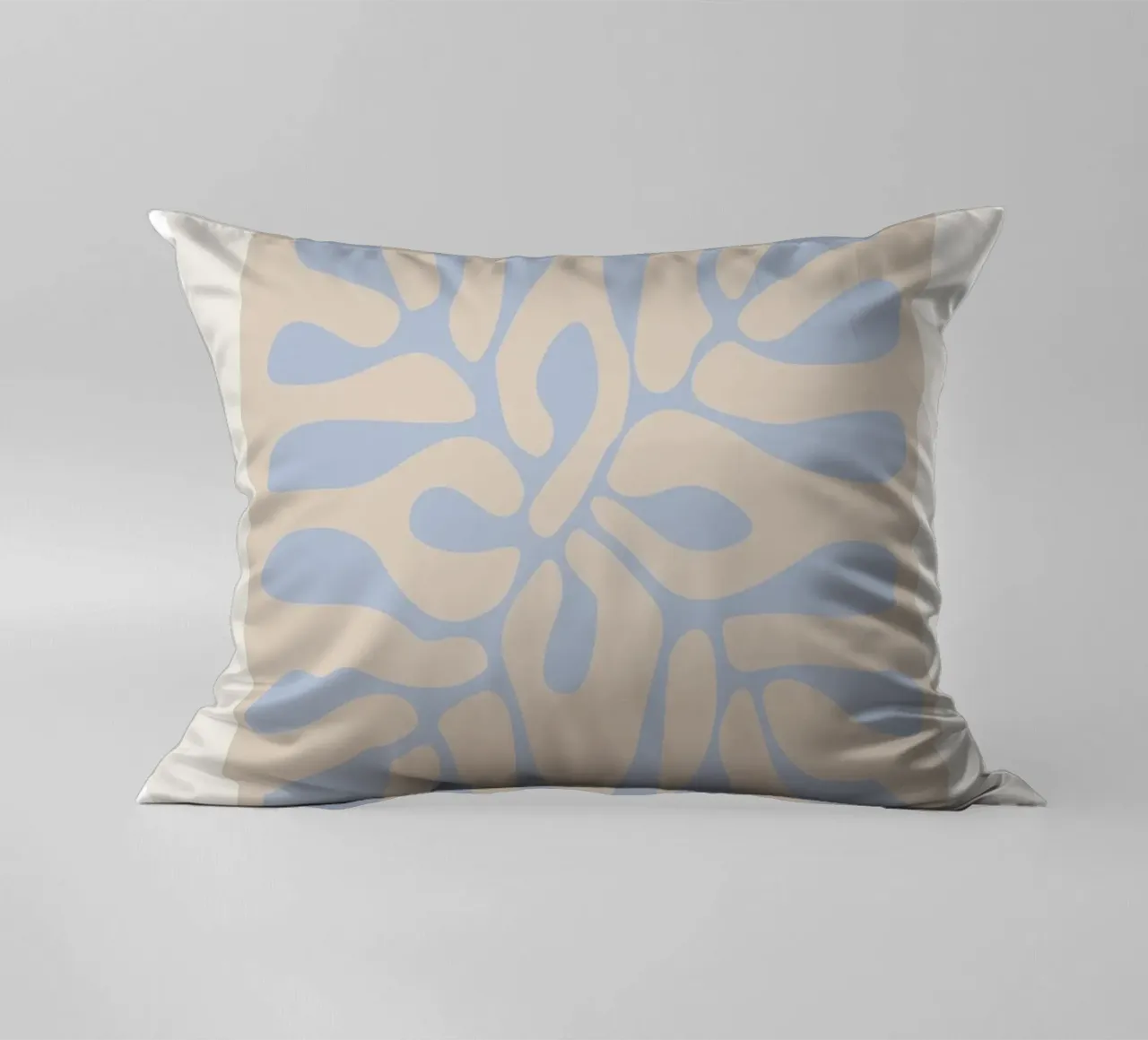 Matisse "Papiers Découpés" Blue & Beige Abstract Forms decorative cushion by homdeco