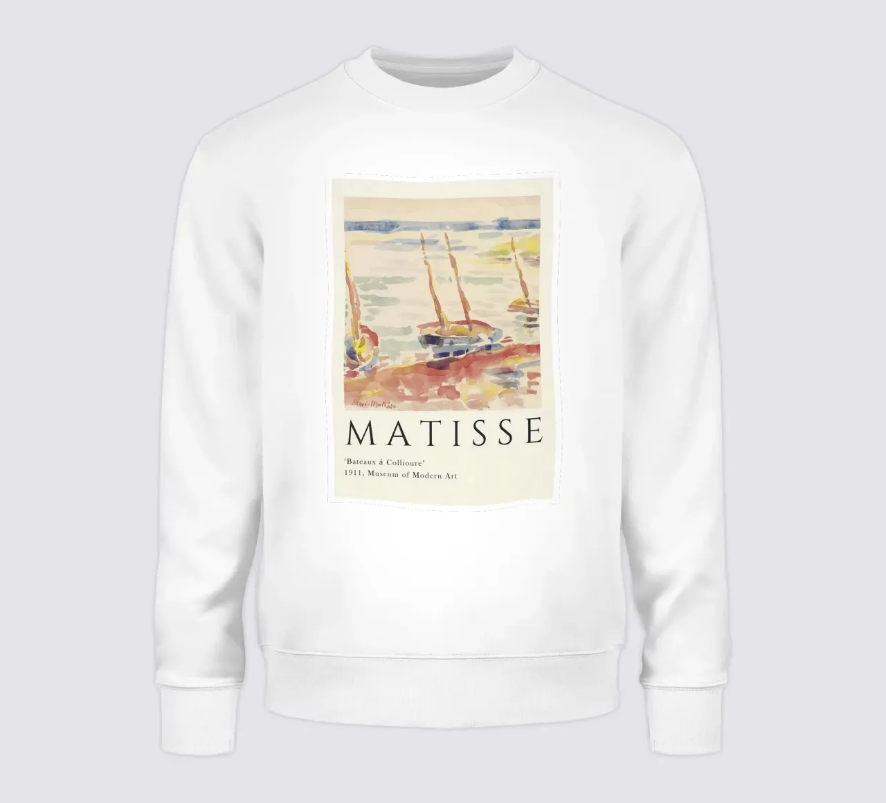 Matisse "Boats at Collioure" Fauvist Seascape Print sweatshirt by homdeco