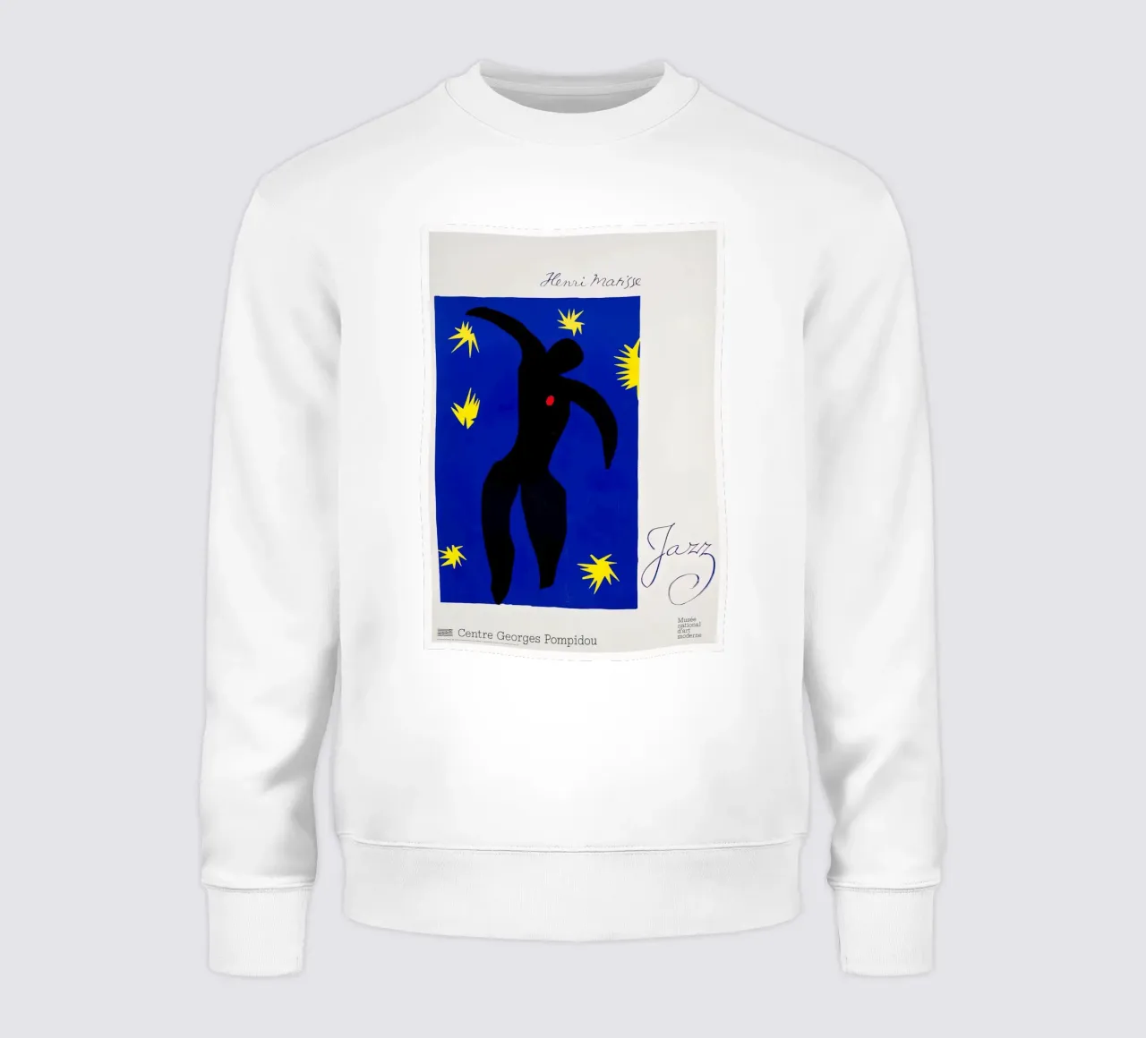 Matisse Jazz - Georges Pompidou Abstract Figure Print sweatshirt by homdeco