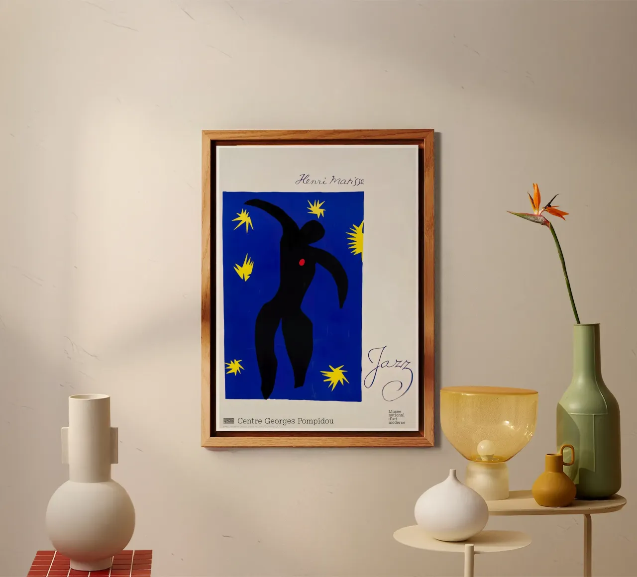 Matisse Jazz - Georges Pompidou Abstract Figure Print alu-dibond by homdeco
