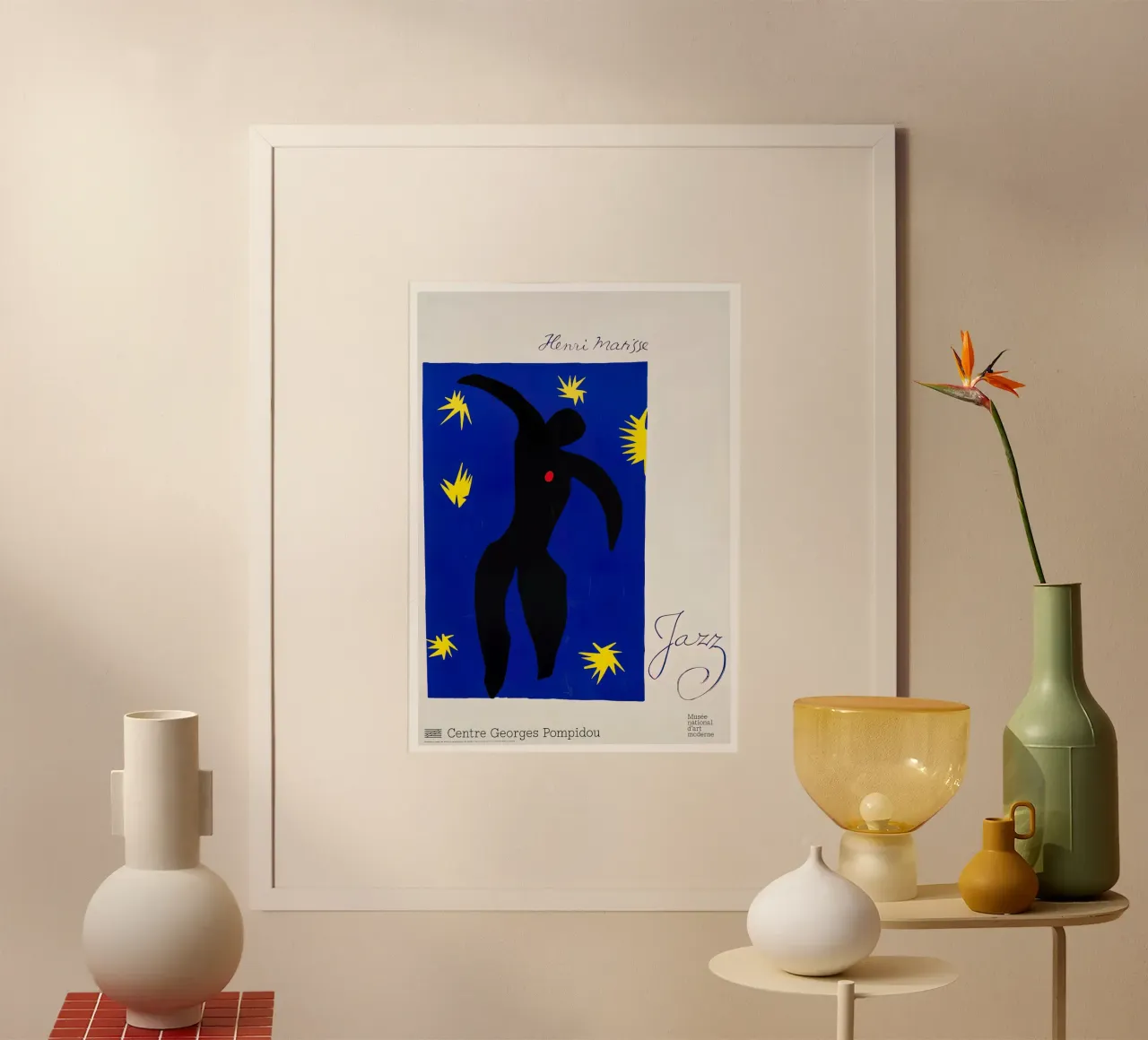 Matisse Jazz - Georges Pompidou Abstract Figure Print Poster von homdeco
