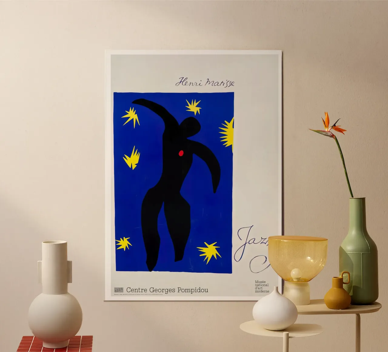 Matisse Jazz - Georges Pompidou Abstract Figure Print Poster von homdeco