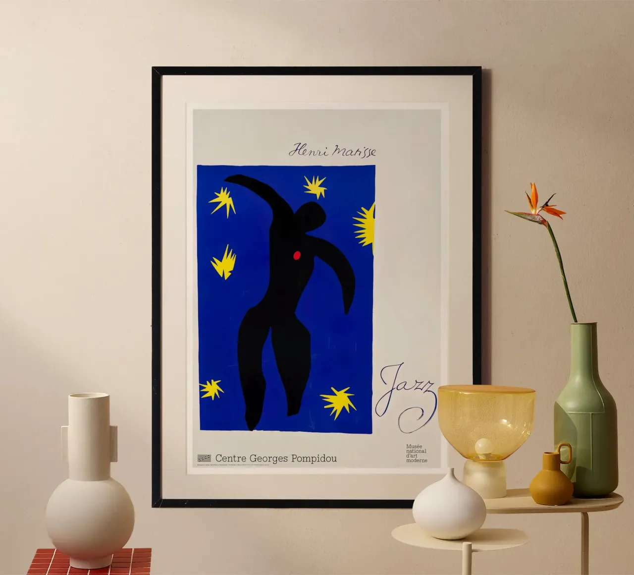 Matisse Jazz - Georges Pompidou Abstract Figure Print Poster von homdeco