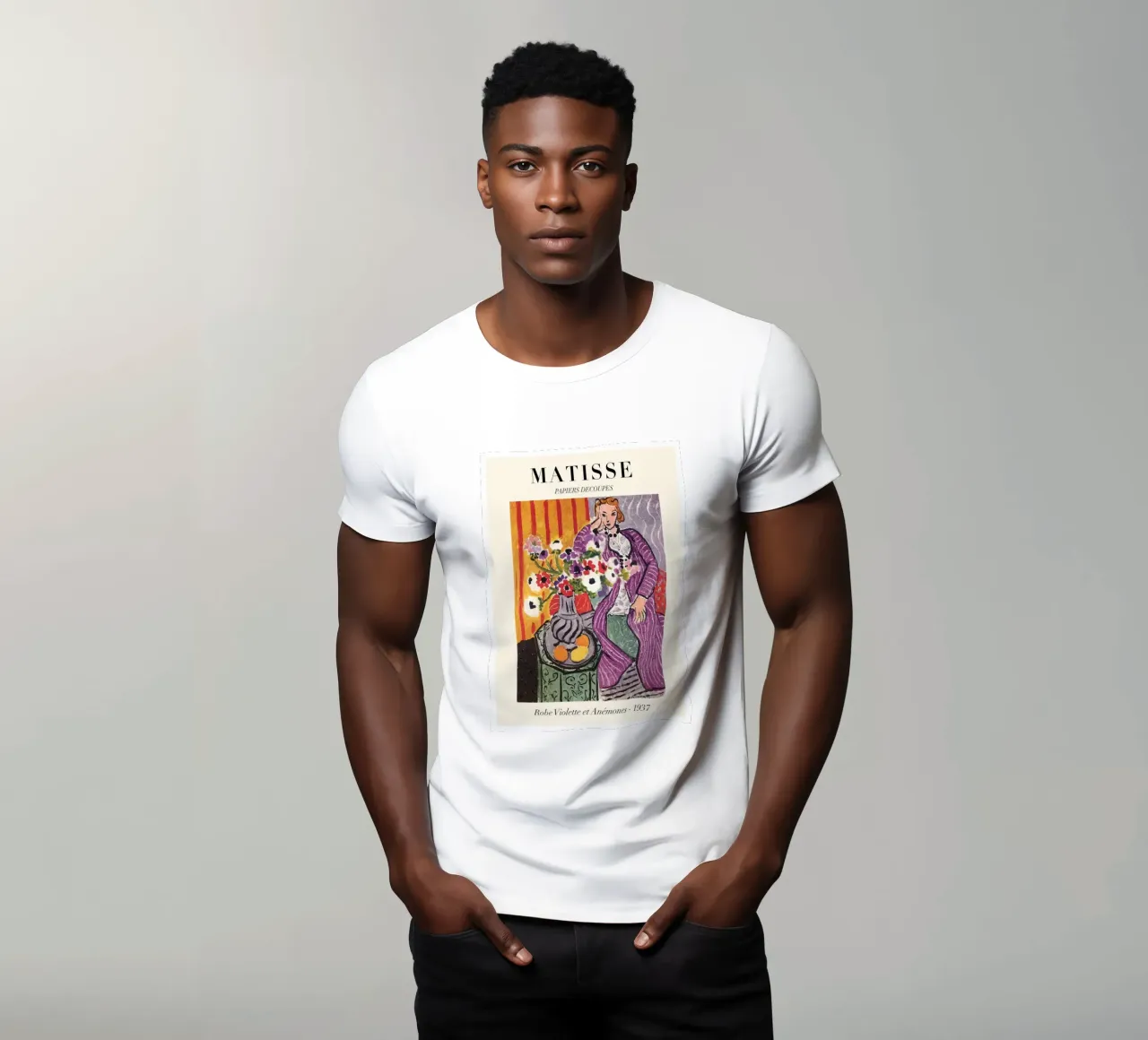 Matisse "Robe Violette et Anémones" 1937 Print t-shirt by homdeco