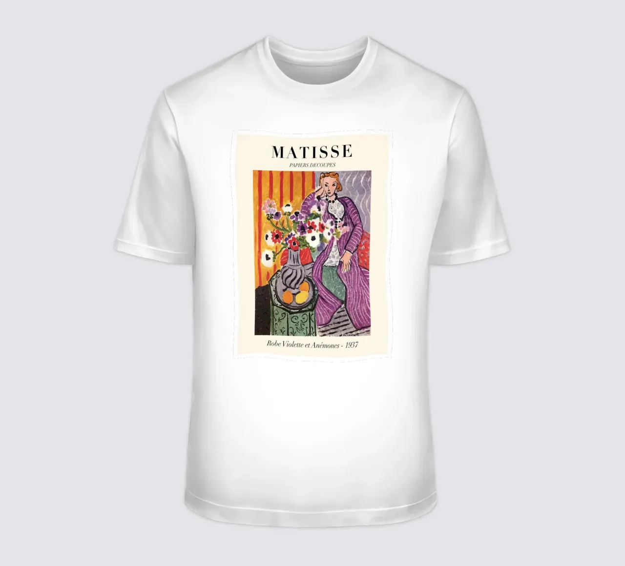 Matisse "Robe Violette et Anémones" 1937 Print t-shirt by homdeco