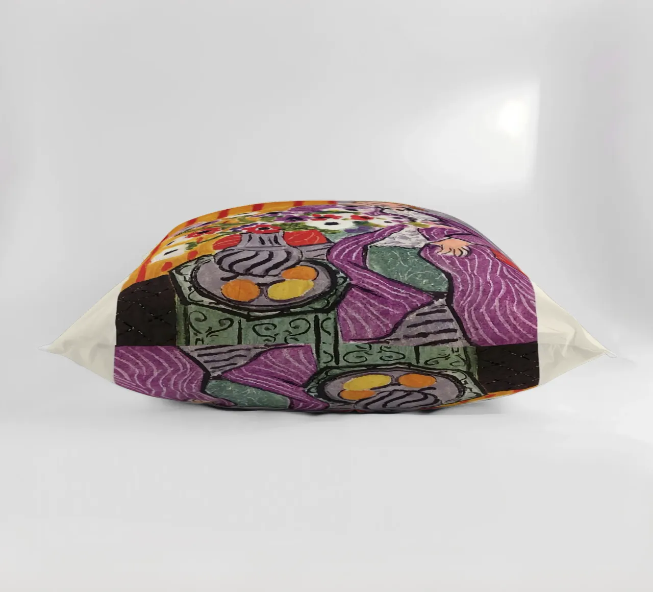 Matisse "Robe Violette et Anémones" 1937 Print decorative cushion by homdeco