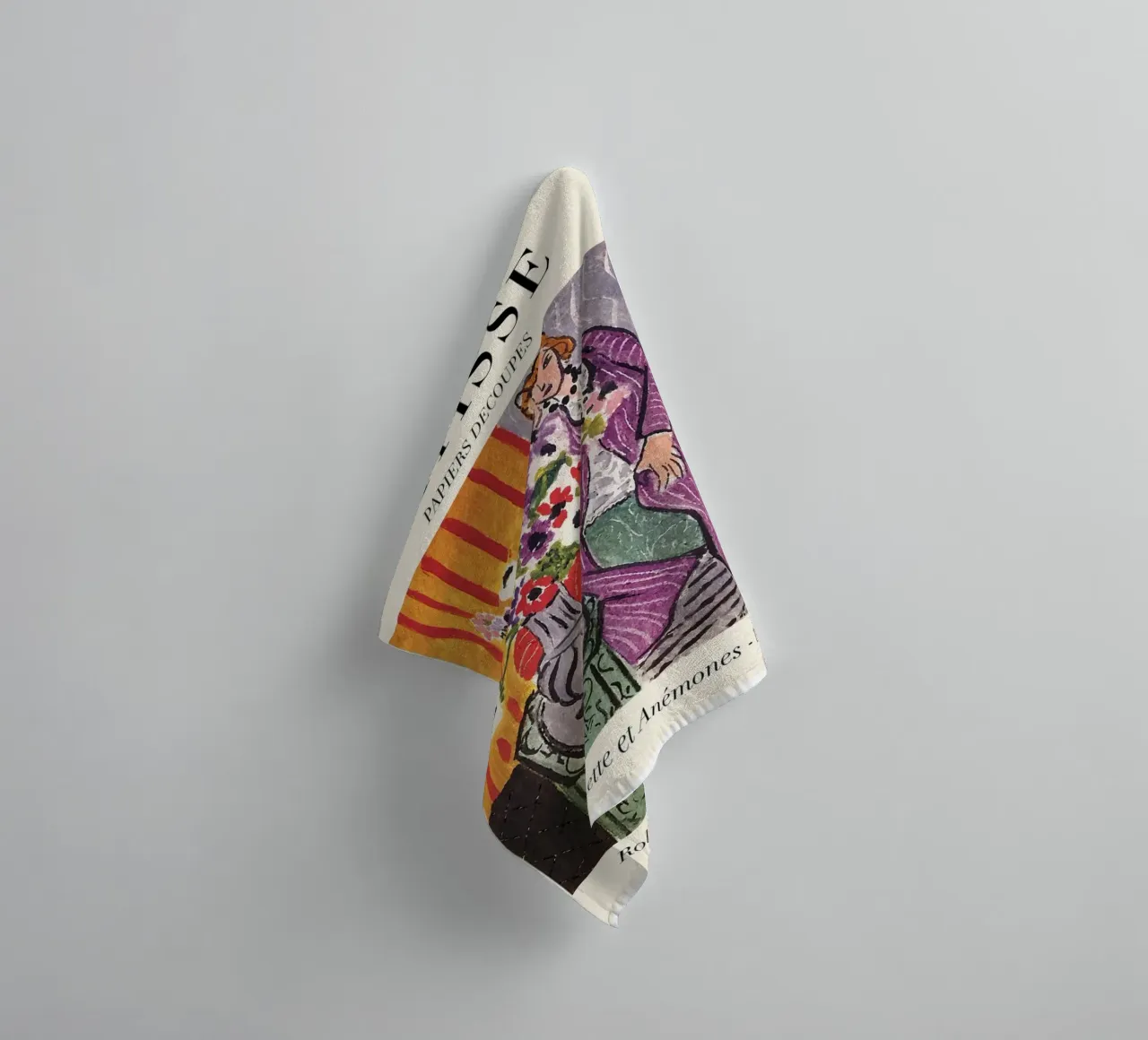 Matisse "Robe Violette et Anémones" 1937 Print towel by homdeco