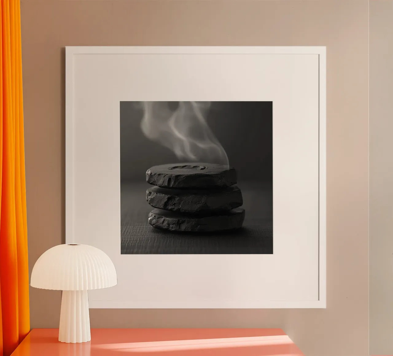 Bali Serenity Rituals poster con telaio in alluminio da Wanderlust Vibes