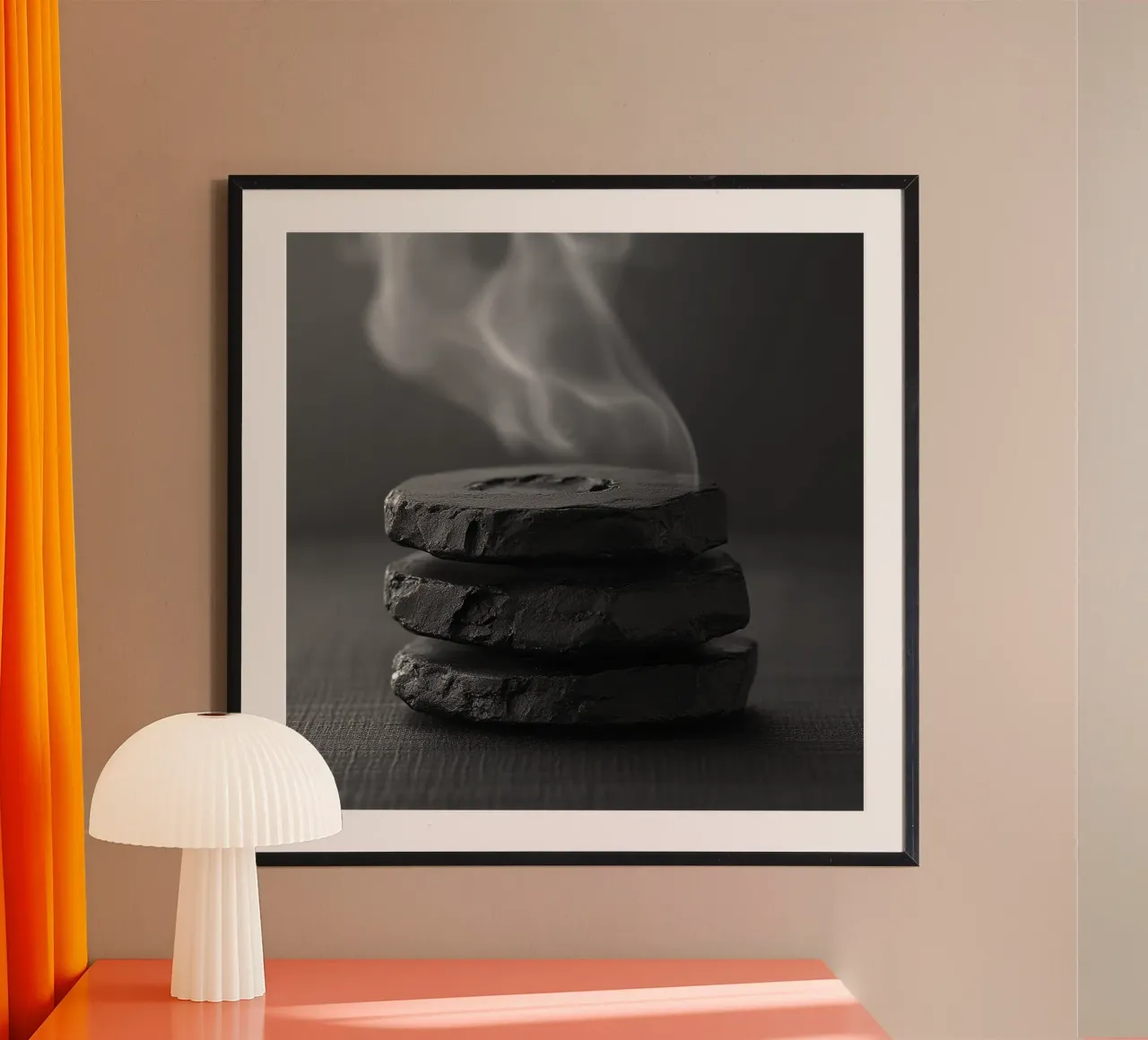 Bali Serenity Rituals poster con telaio in alluminio da Wanderlust Vibes