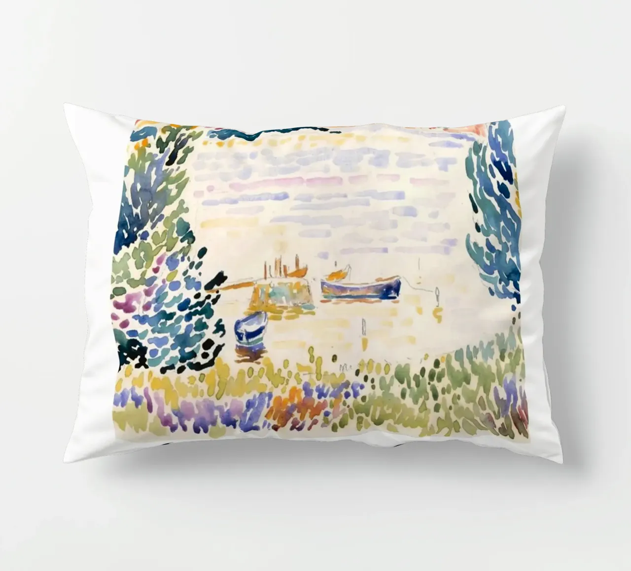 Matisse "Landscape at Collioure" 1905 Fauvist Print decorative cushion by homdeco