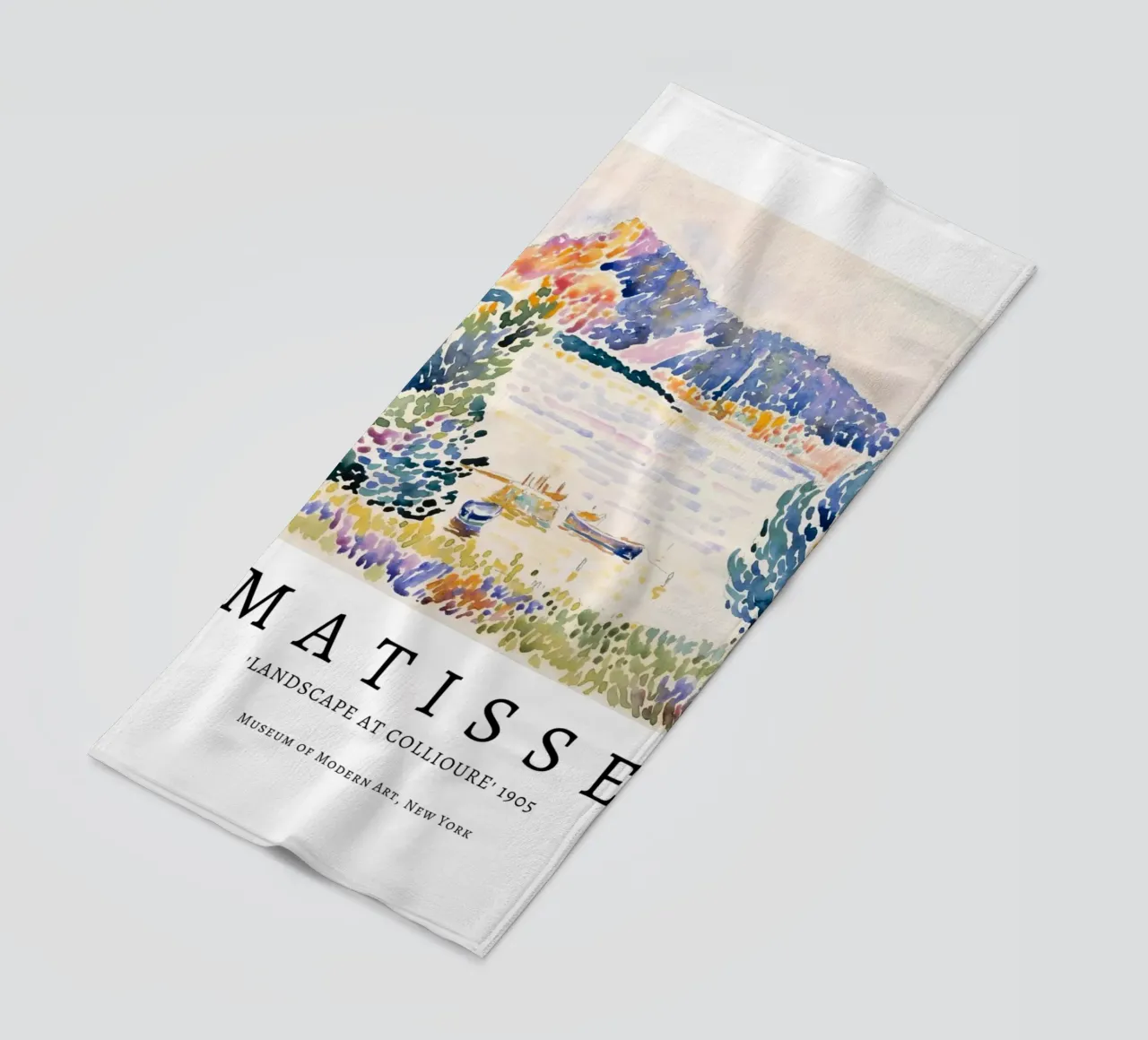 Matisse "Landscape at Collioure" 1905 Fauvist Print beach towel by homdeco