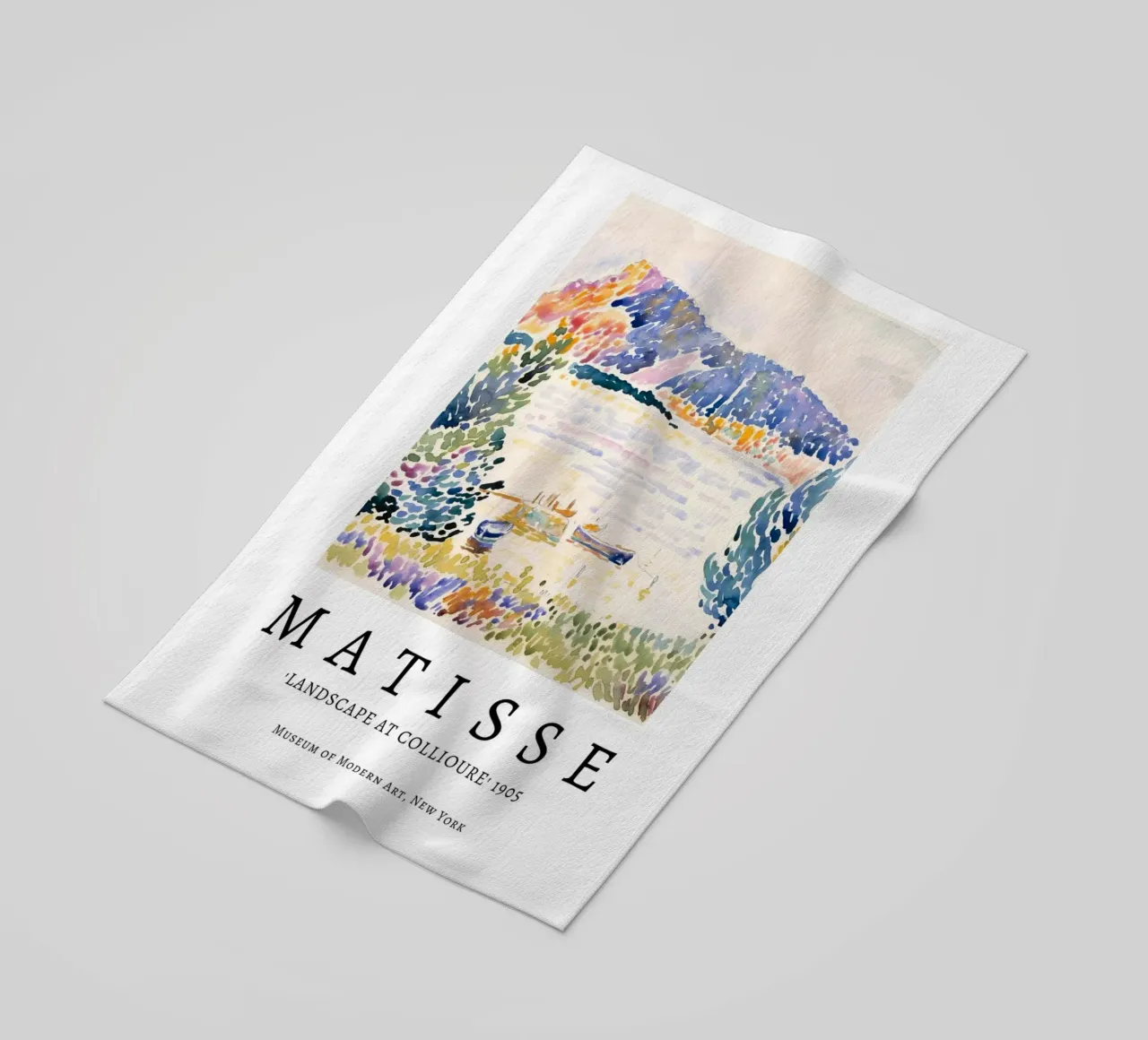 Matisse "Landscape at Collioure" 1905 Fauvist Print beach towel by homdeco