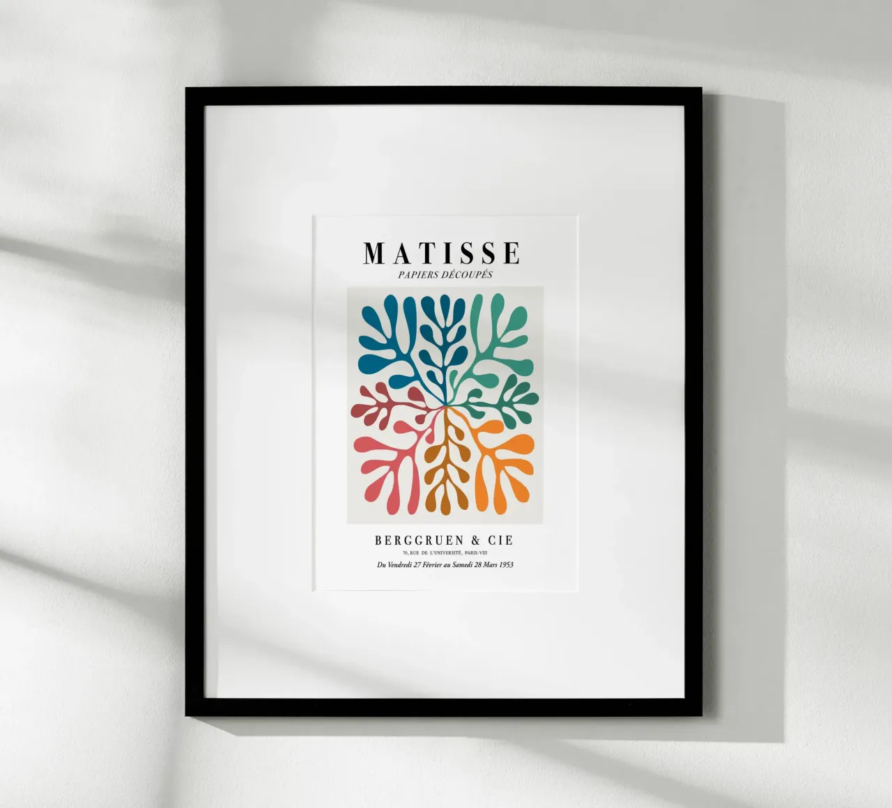 Matisse "Papiers Découpés" Vibrant Botanical Vortex Print hahnemühle by homdeco