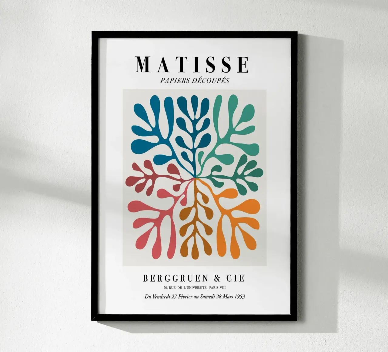 Matisse "Papiers Découpés" Vibrant Botanical Vortex Print hahnemühle by homdeco
