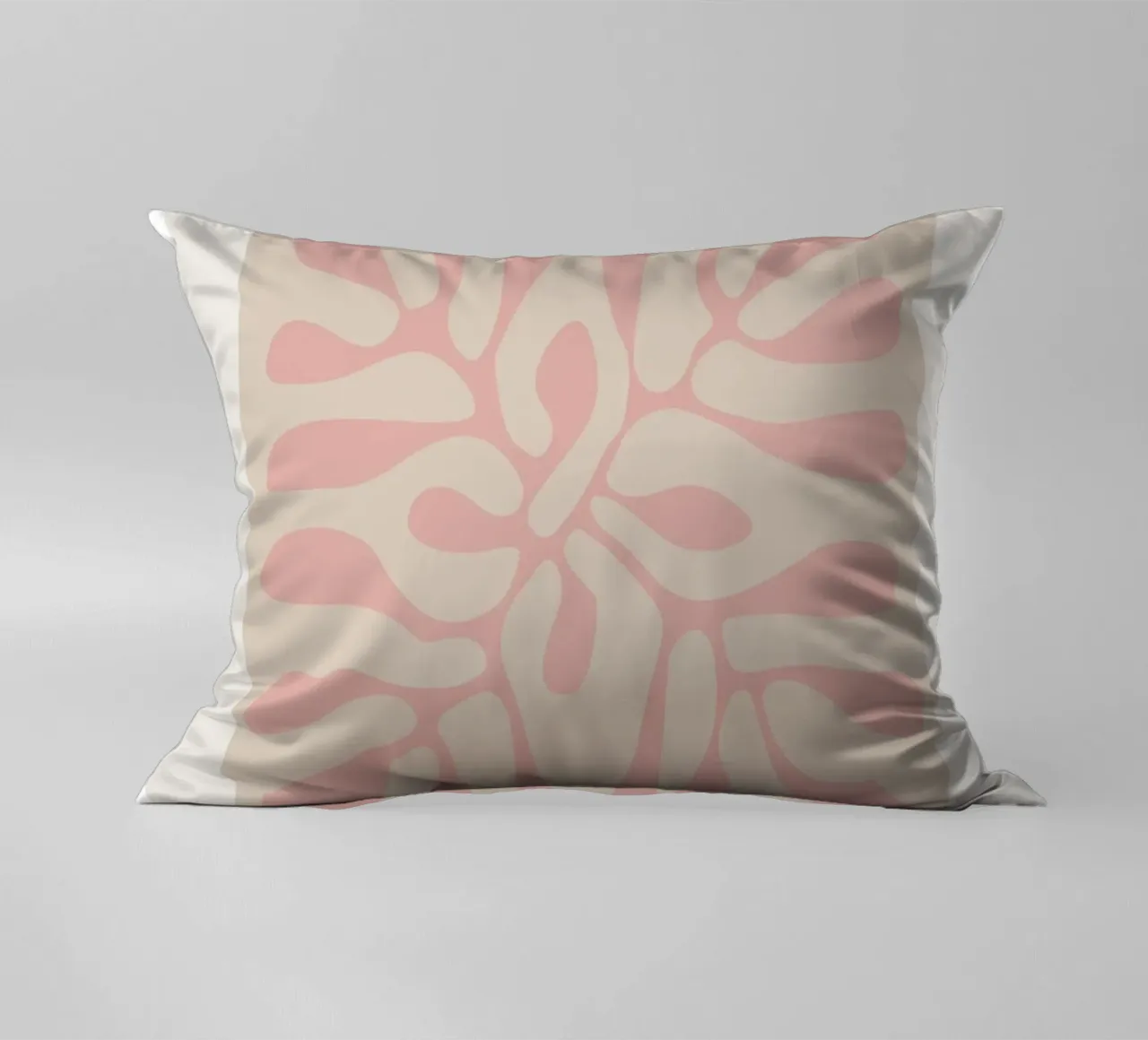Matisse "Papiers Découpés" Pink Organic Forms Print decorative cushion by homdeco