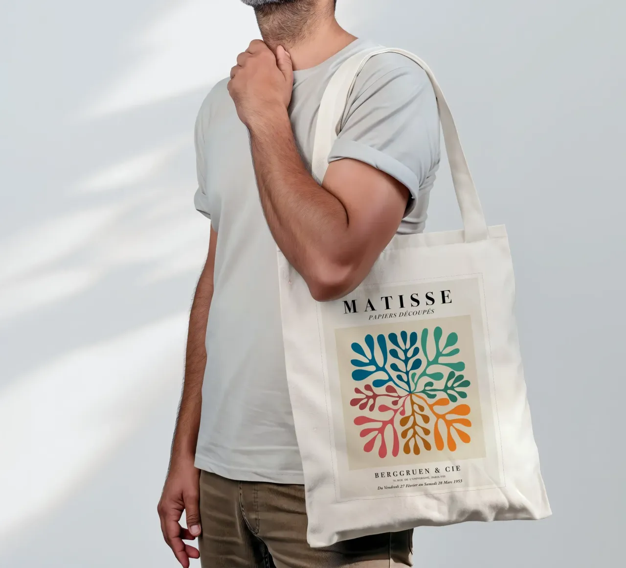 Matisse "Papiers Découpés" Vibrant Organic Shapes Print tote bag by homdeco