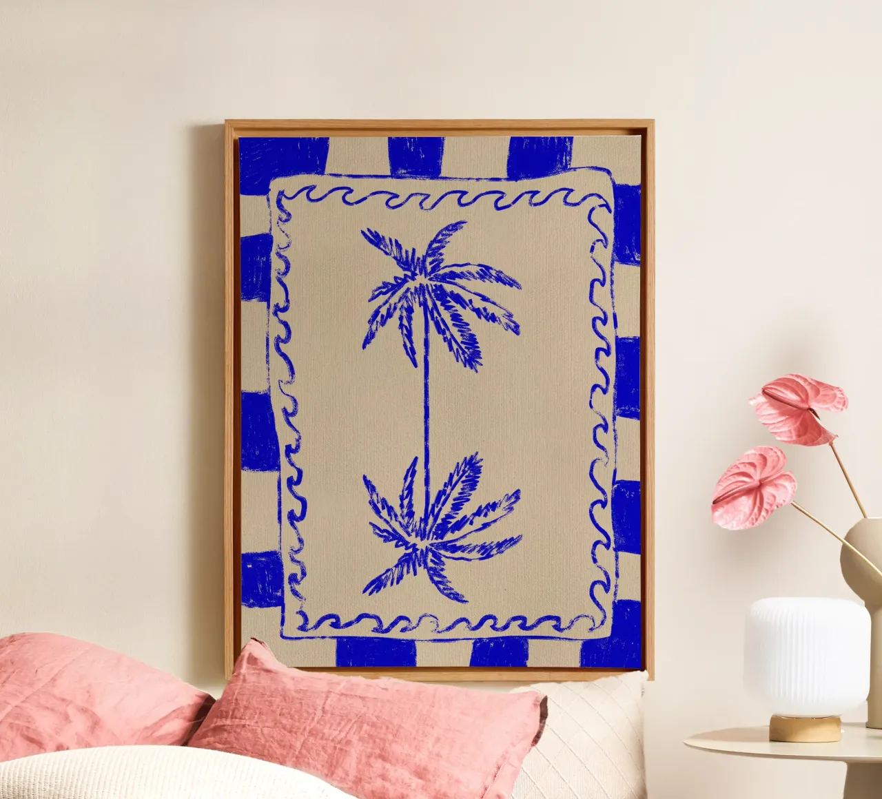 Kustcharme canvas met Baklijst van Shatha Al Dafai