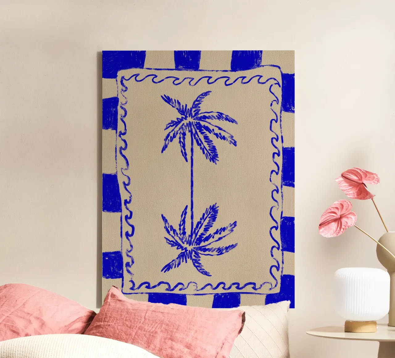 Kustcharme canvas met Baklijst van Shatha Al Dafai