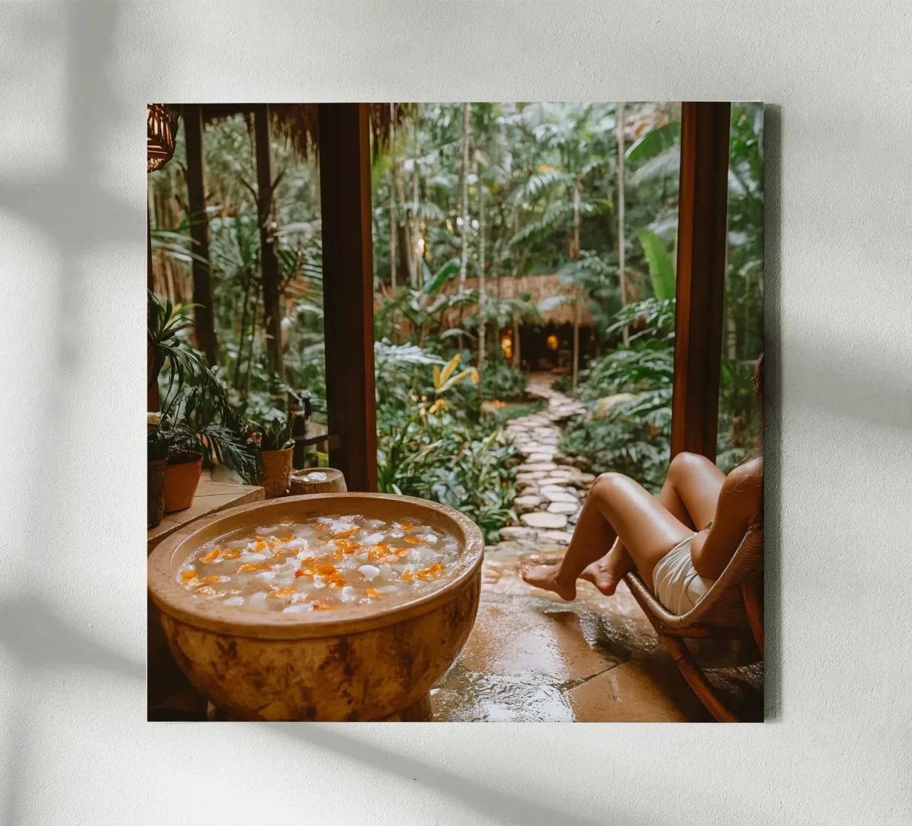 Bali Serenity Rituals tela con Cornice a cassetta da Wanderlust Vibes