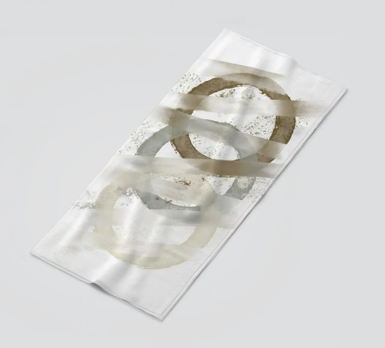 Ethereal Ring Trio beach towel by vintageshop