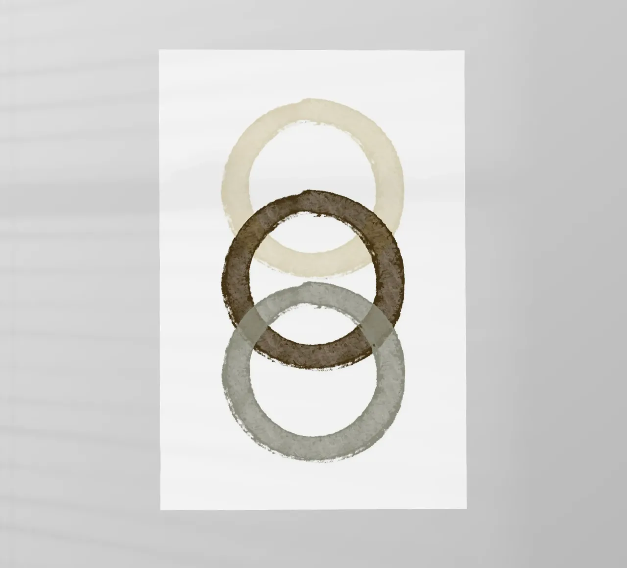 Nested Circle Harmony Backlit Folie von vintageshop