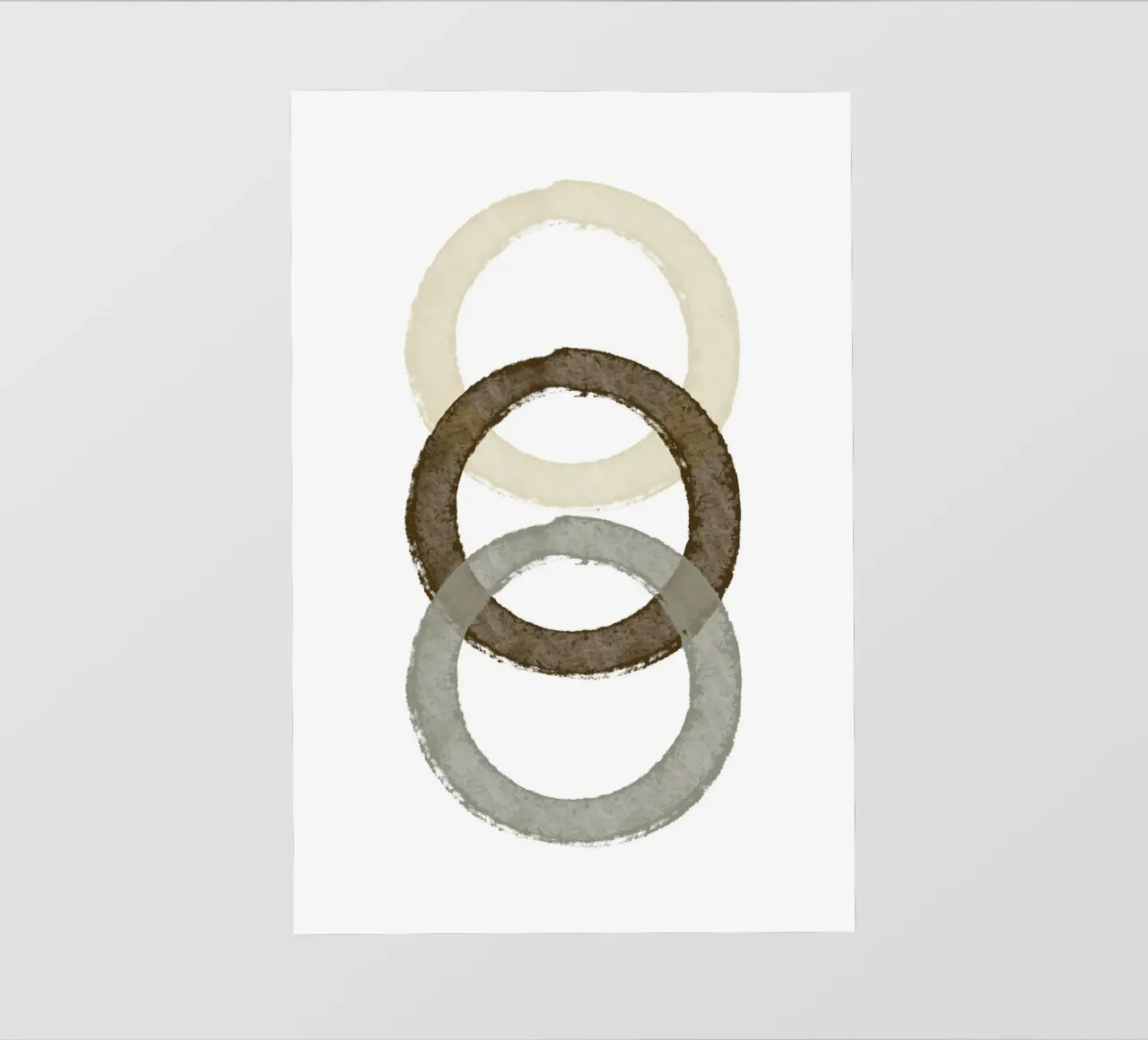 Nested Circle Harmony Backlit Folie von vintageshop