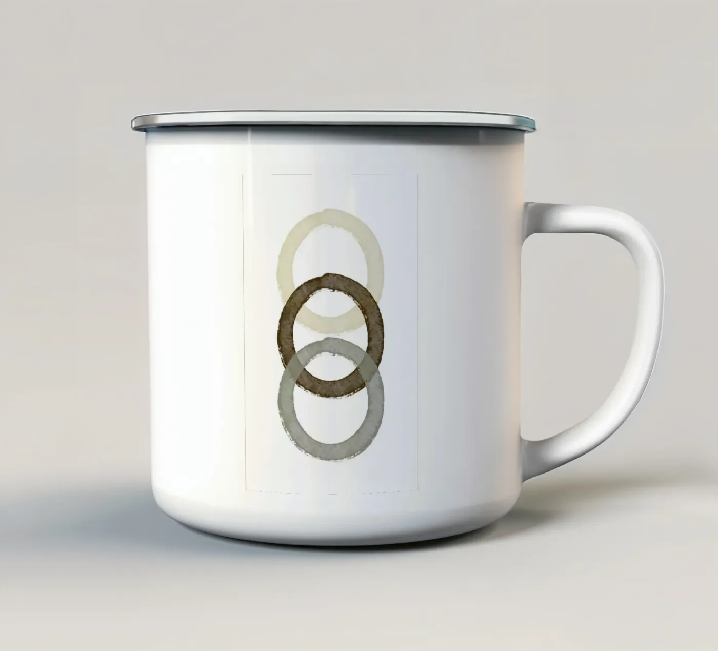 Nested Circle Harmony emaille mok van vintageshop