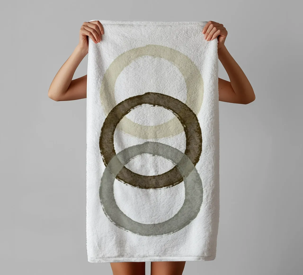 Nested Circle Harmony asciugamano da bagno da vintageshop