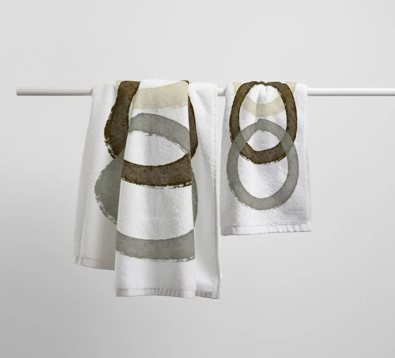 Nested Circle Harmony asciugamano da bagno da vintageshop