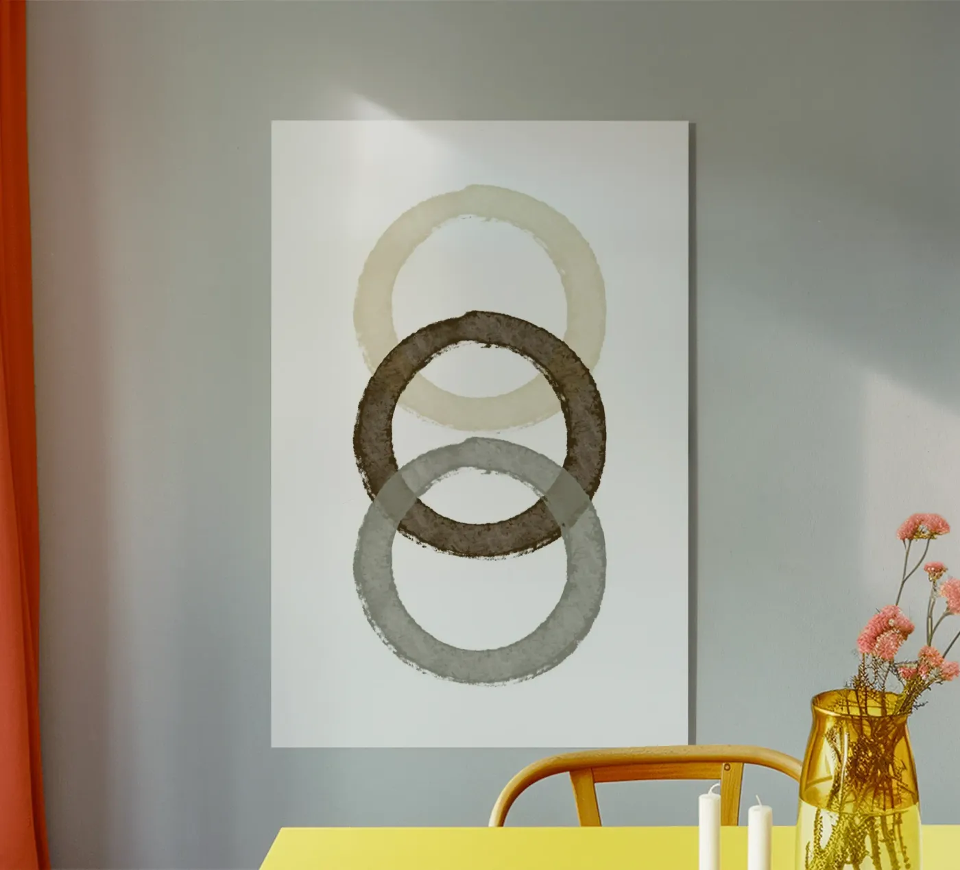 Nested Circle Harmony Acryl-Glas von vintageshop