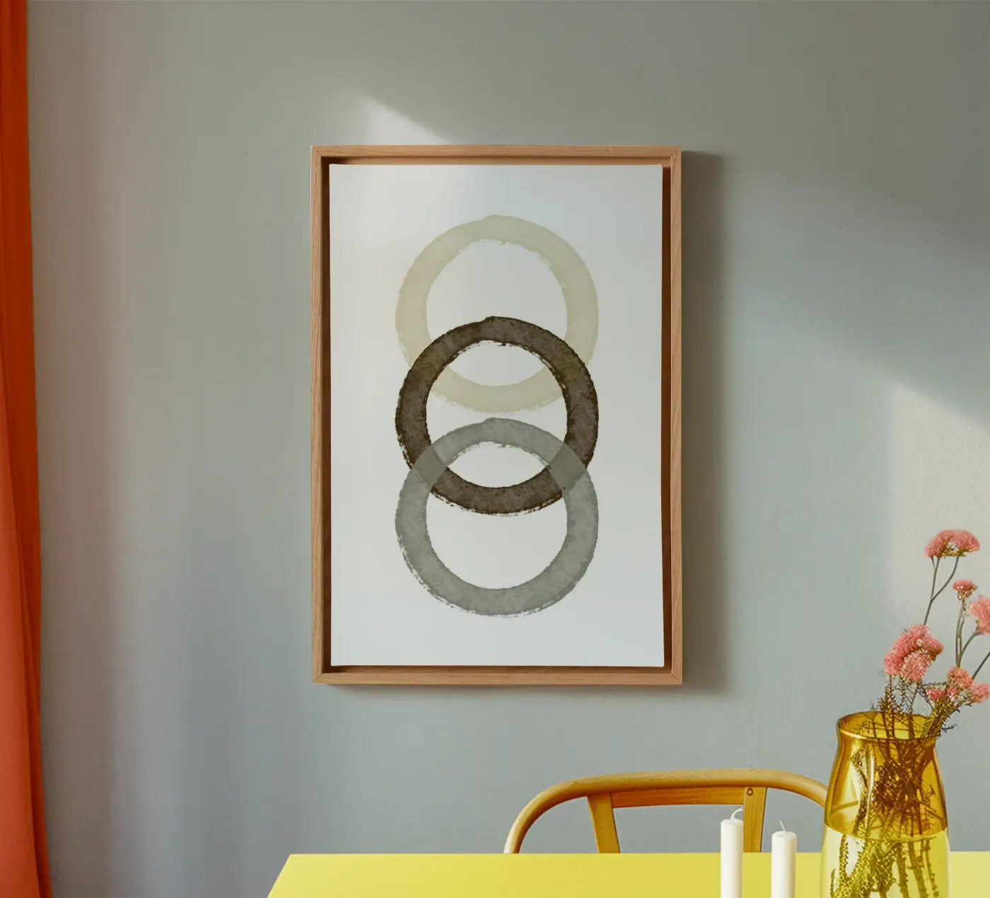 Nested Circle Harmony canvas van vintageshop