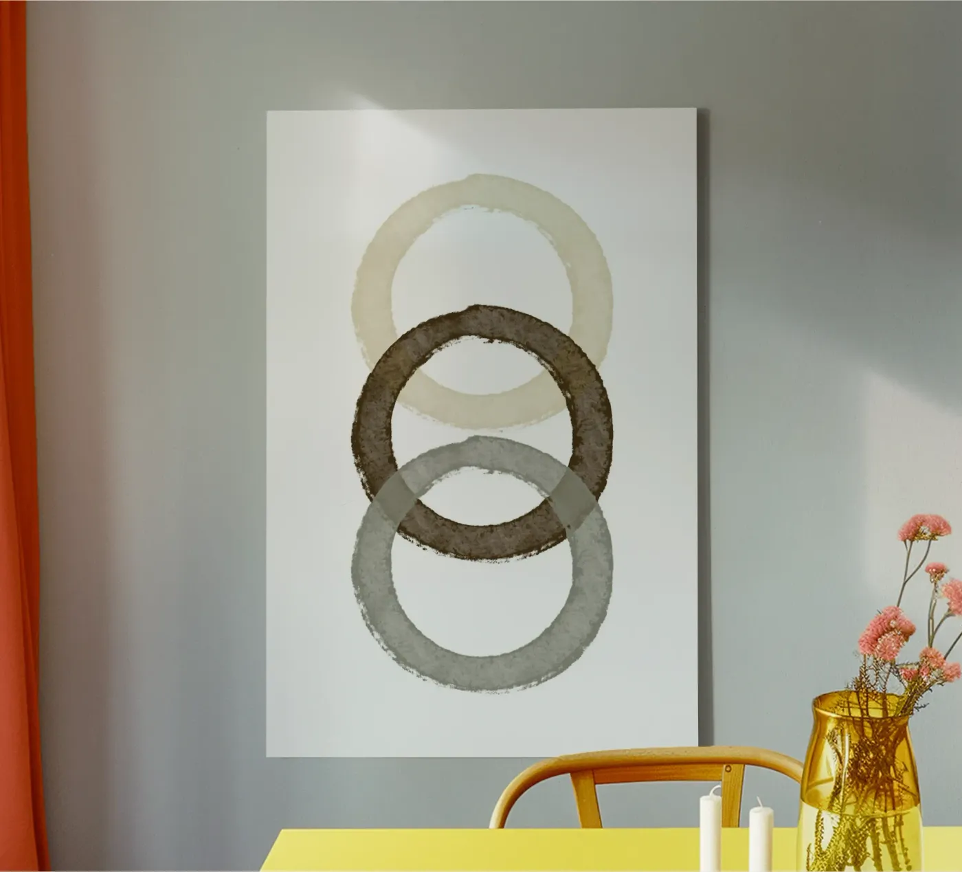 Nested Circle Harmony canvas van vintageshop