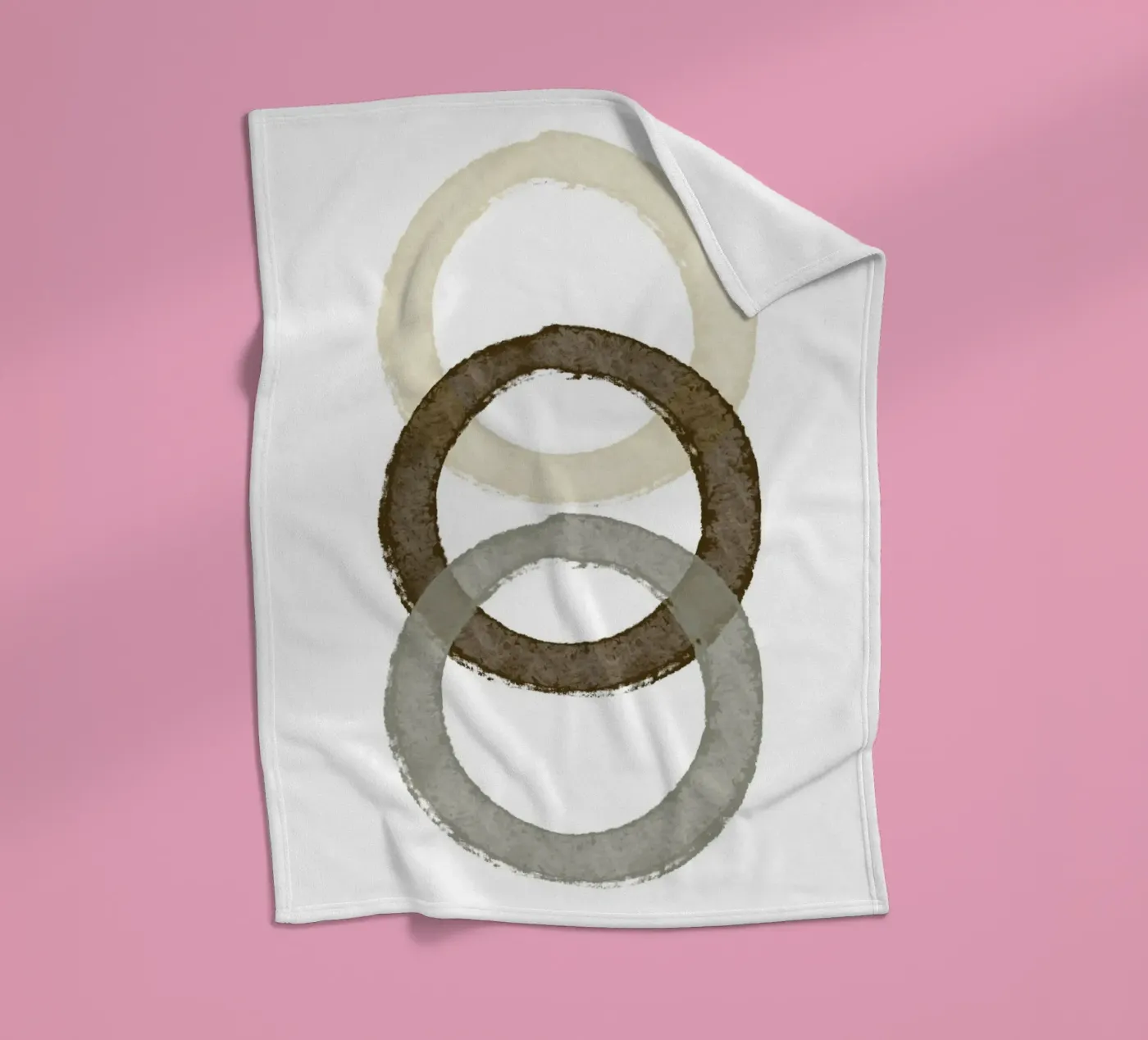 Nested Circle Harmony Fleecedecke von vintageshop