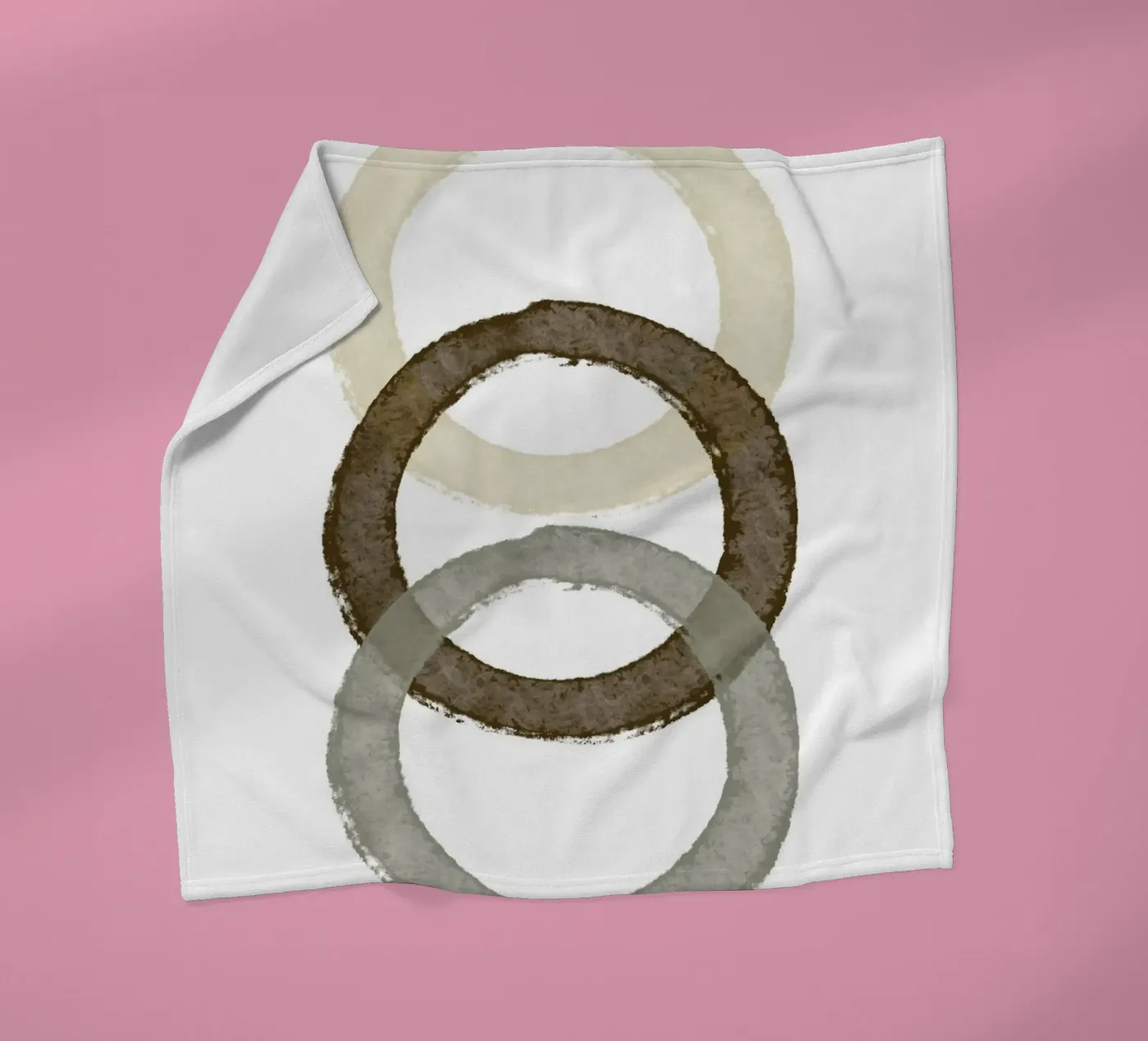 Nested Circle Harmony Fleecedecke von vintageshop