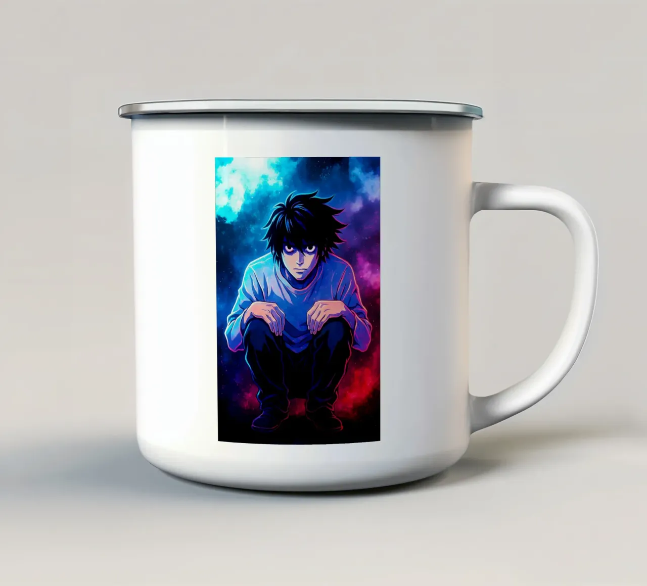Soul Of Death Note L tazza in smalto da DGSoulheroes