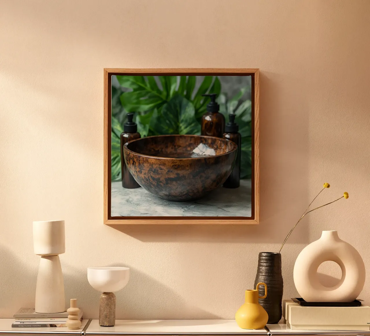 Rituali botanici tela con Cornice a cassetta da StillVibe Home