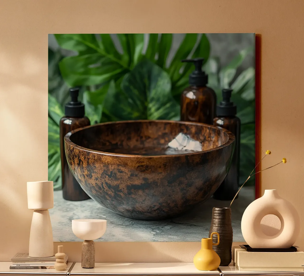 Rituali botanici tela con Cornice a cassetta da StillVibe Home