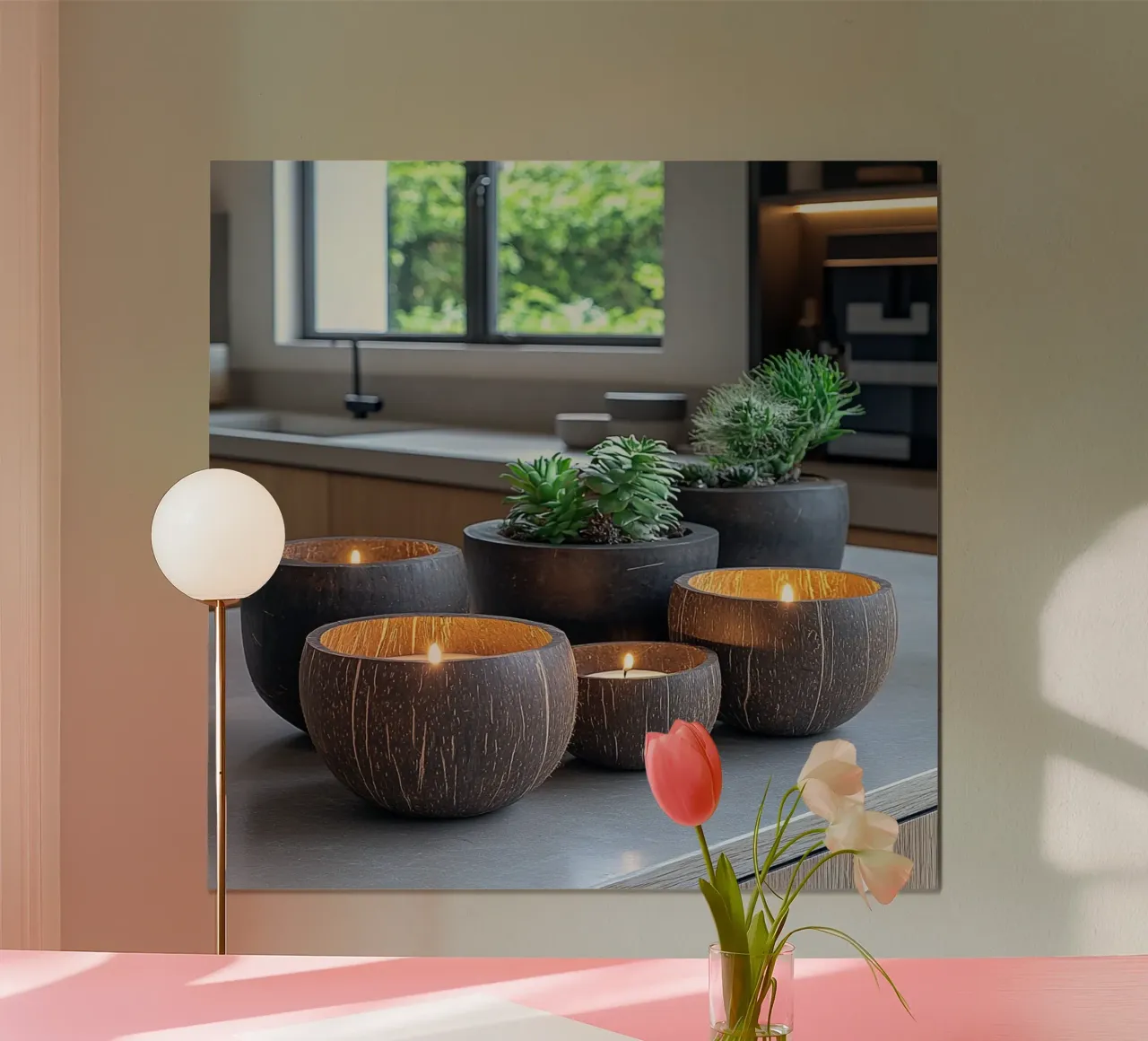 La quiete moderna poster con telaio in plastica da StillVibe Home