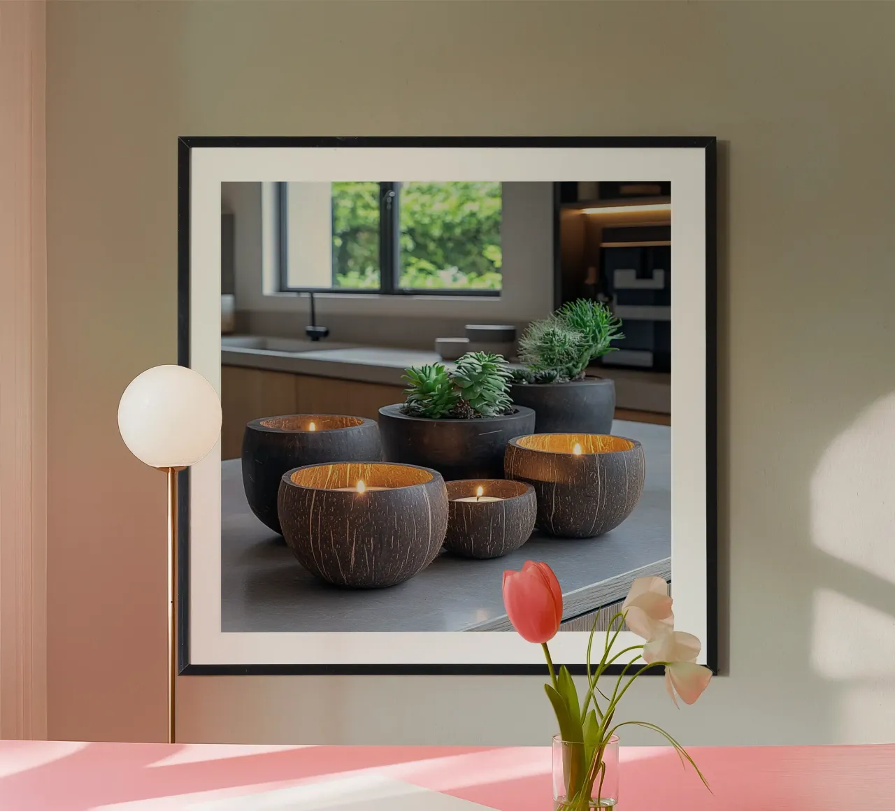 La quiete moderna poster con telaio in plastica da StillVibe Home