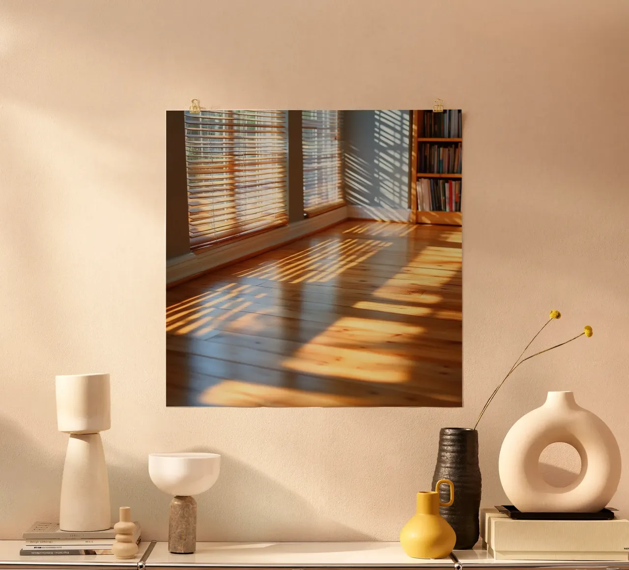 Linee morbide del mattino poster da StillVibe Home
