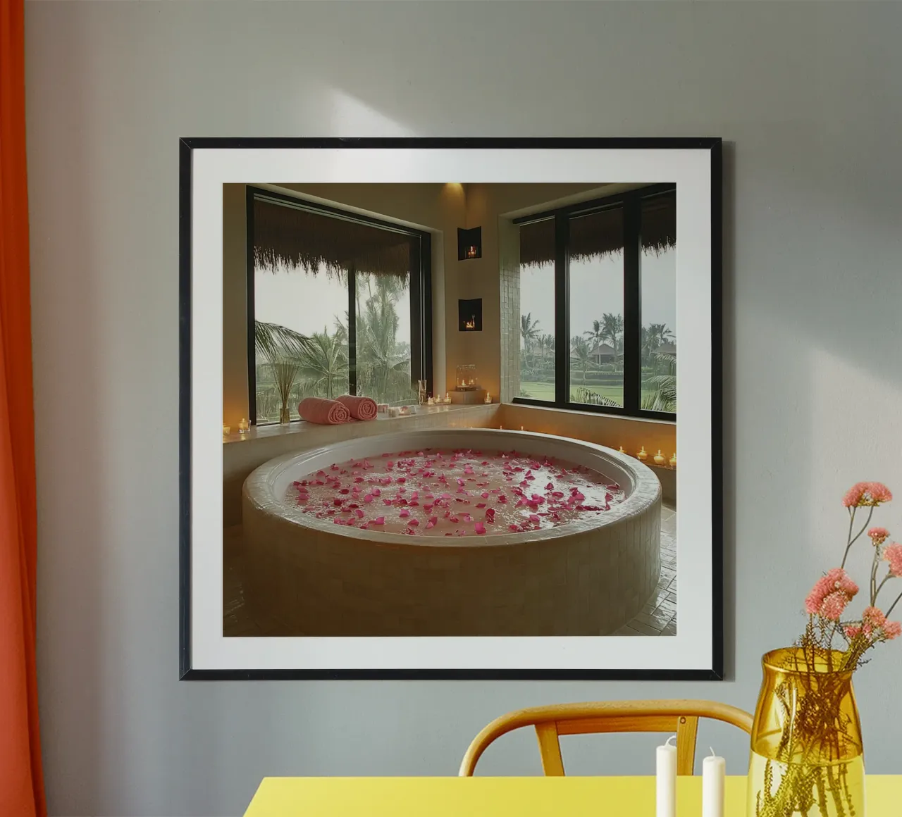 Ammollo tropicale poster con telaio in plastica da StillVibe Home