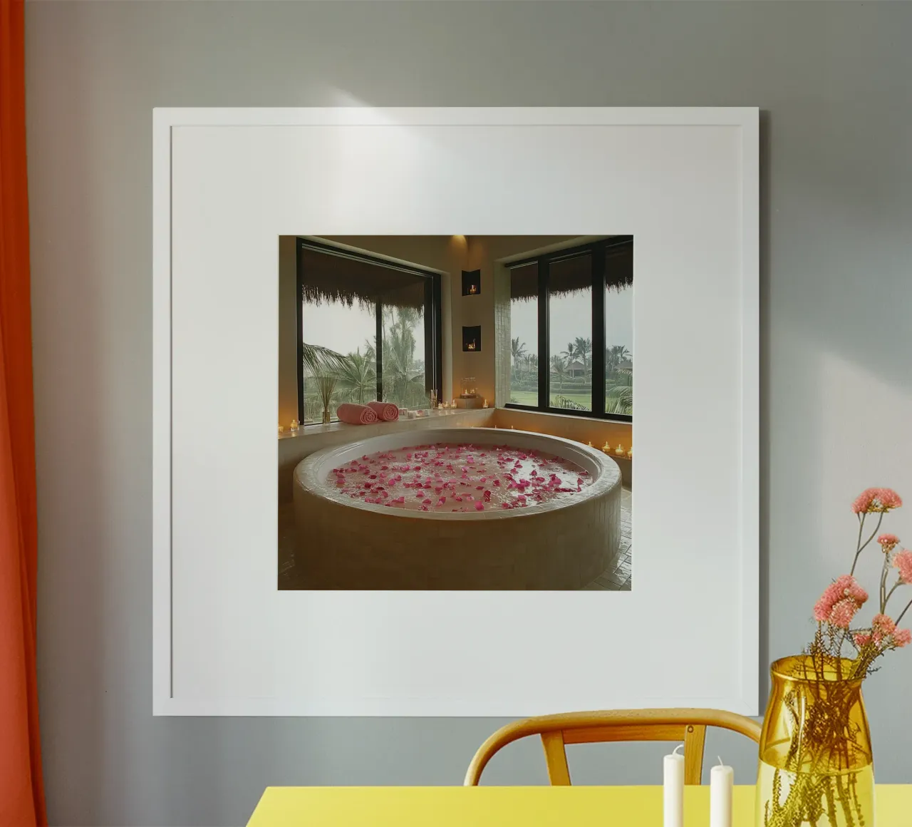 Ammollo tropicale poster con telaio in plastica da StillVibe Home